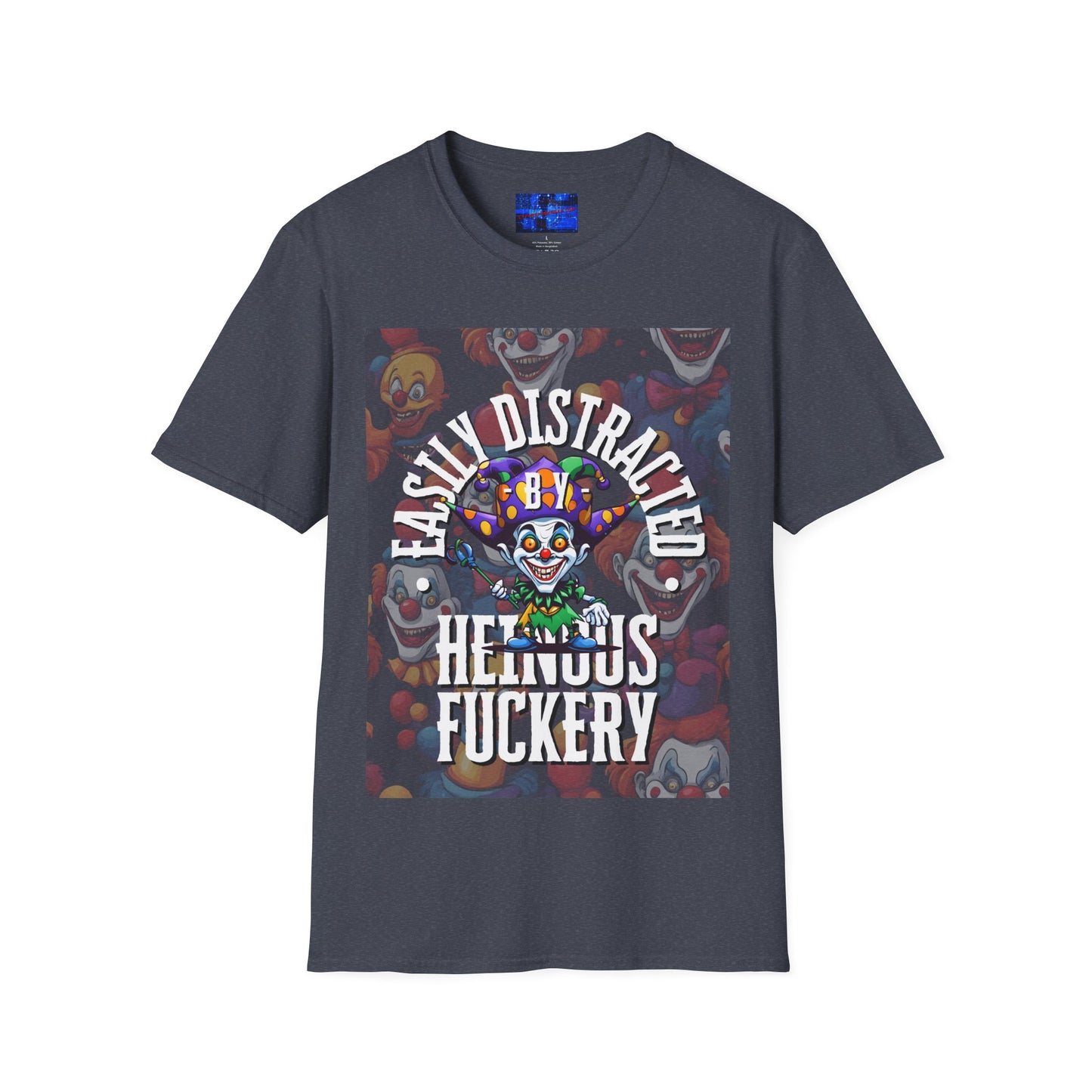 Easily Distracted by Heinous Fuckery Little Jincs DKcolors Unisex T-Shirt by cypherpunkgear.com
