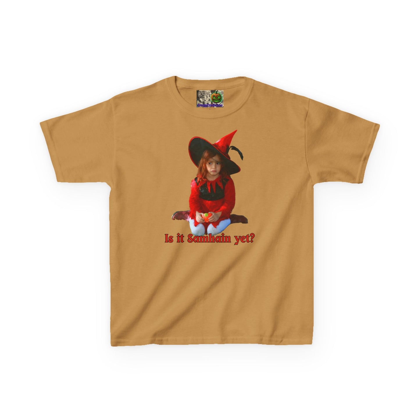 Is it Samhain yet? Kids Heavy Cotton™ Tee by CreepyCrafts.boo