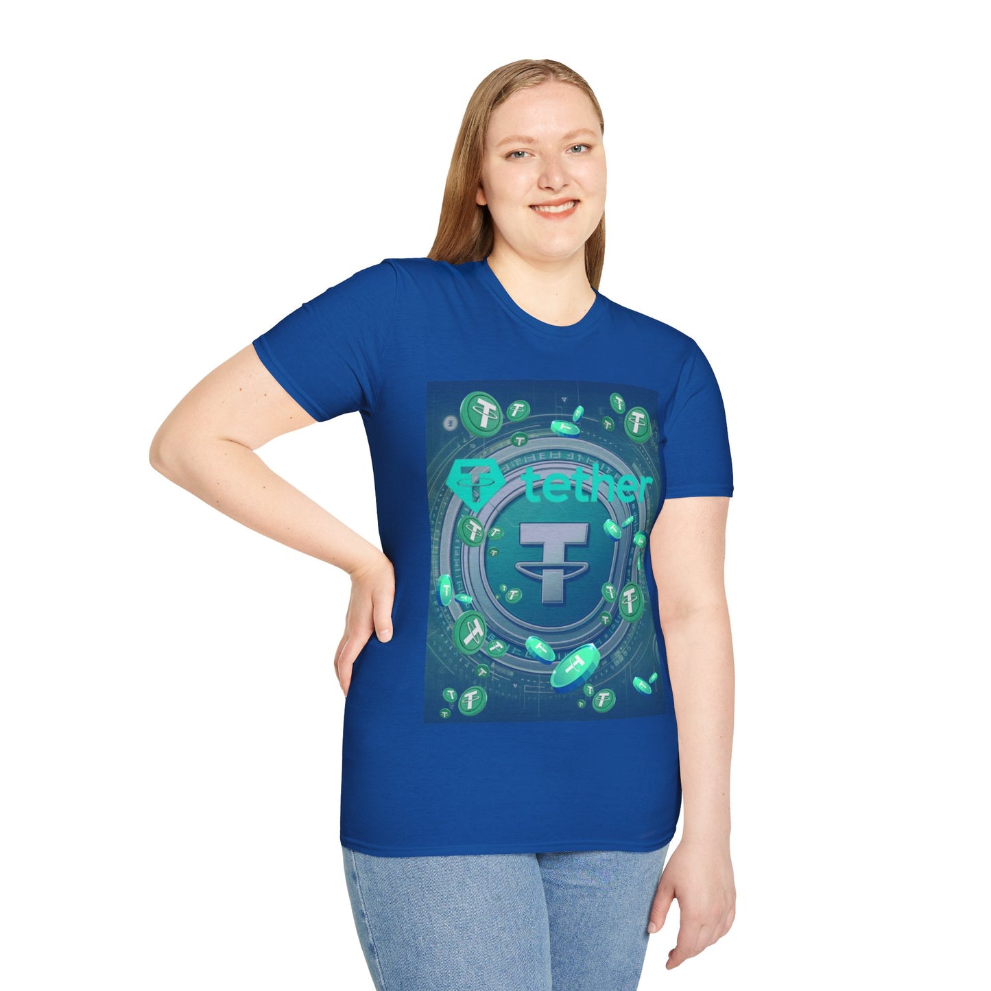 Tether DKcolors Unisex T-Shirt by cypherpunkgear.com