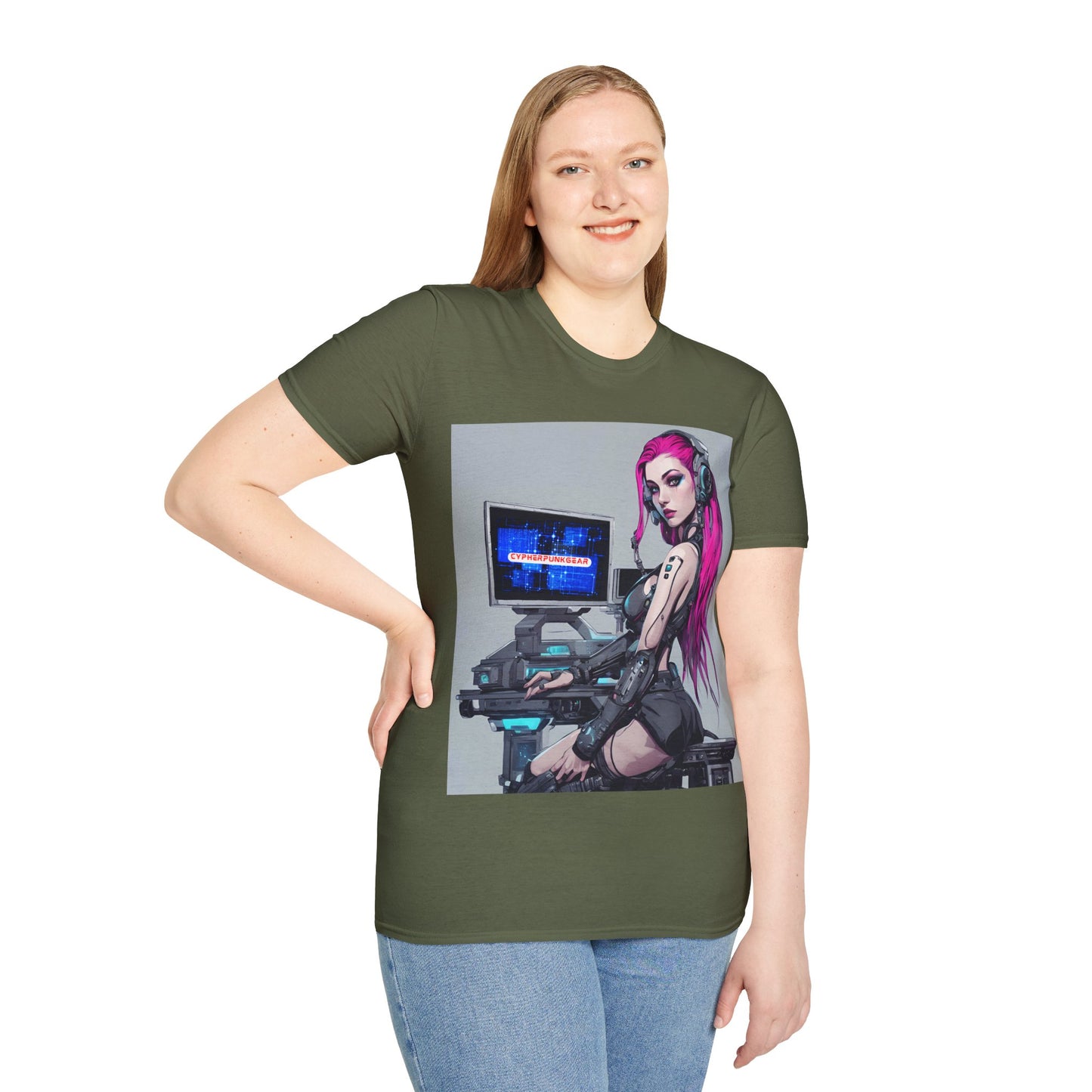 Netrunner Cyberpunk DKcolors Unisex T-Shirt by cypherpunkgear.com