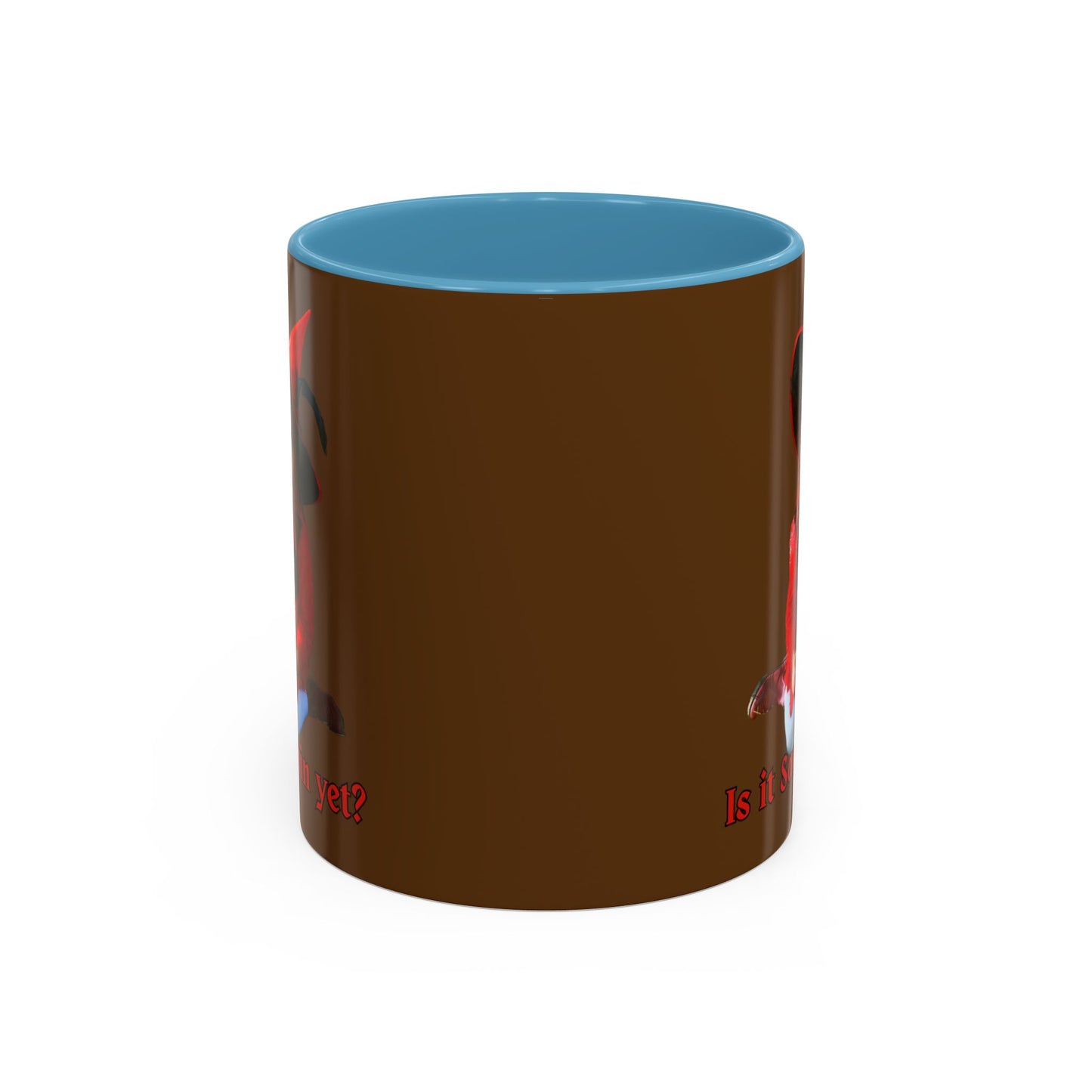 Is it Samhain yet? Brown Accent Mug by CreepyCrafts.boo