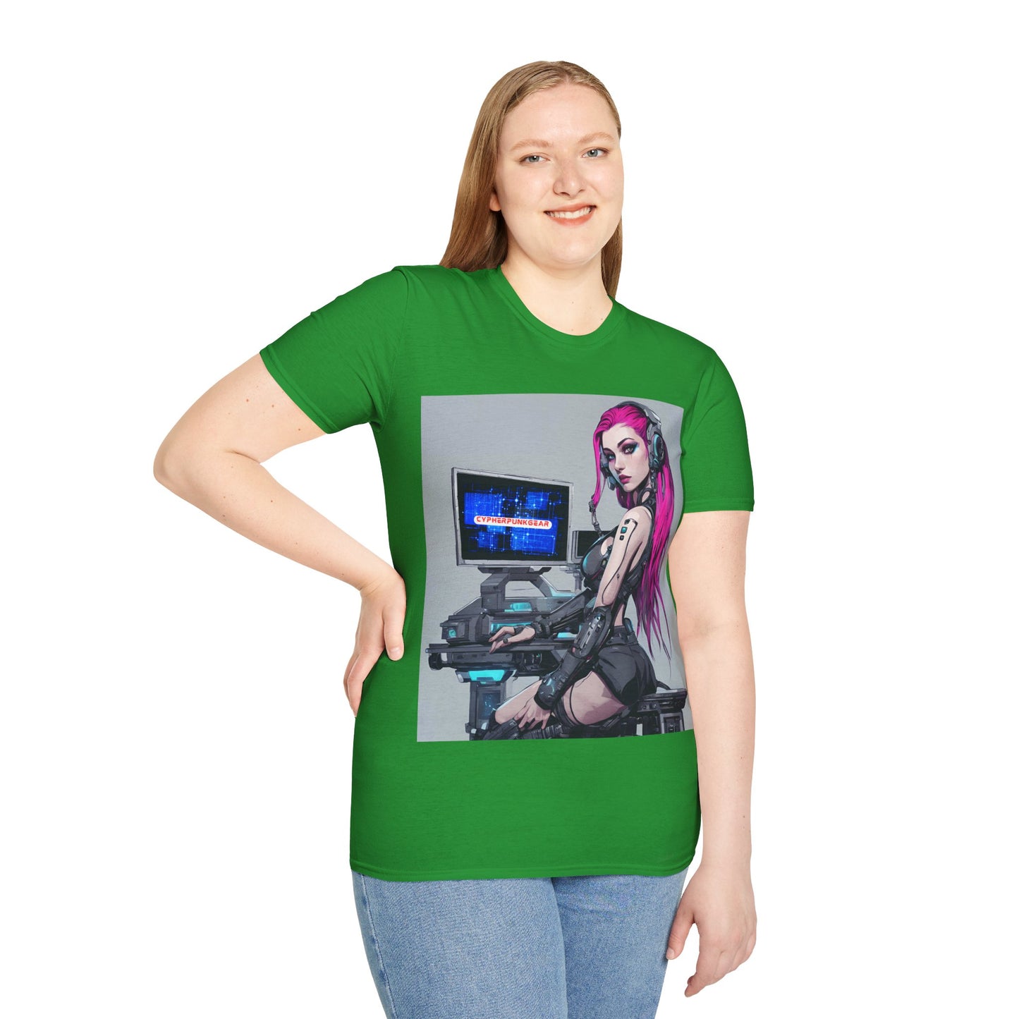 Netrunner Cyberpunk DKcolors Unisex T-Shirt by cypherpunkgear.com