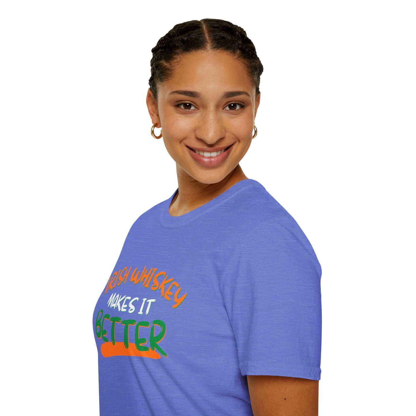 Irish Whiskey makes it better OWGfont DKcolors Unisex T-Shirt by cypherpunkgear.com