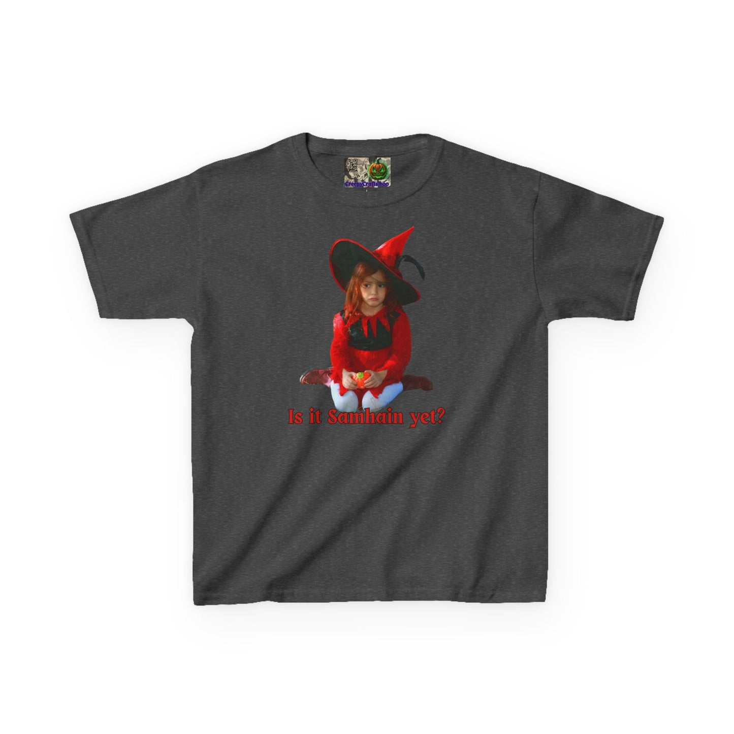 Is it Samhain yet? Kids Heavy Cotton™ Tee by CreepyCrafts.boo