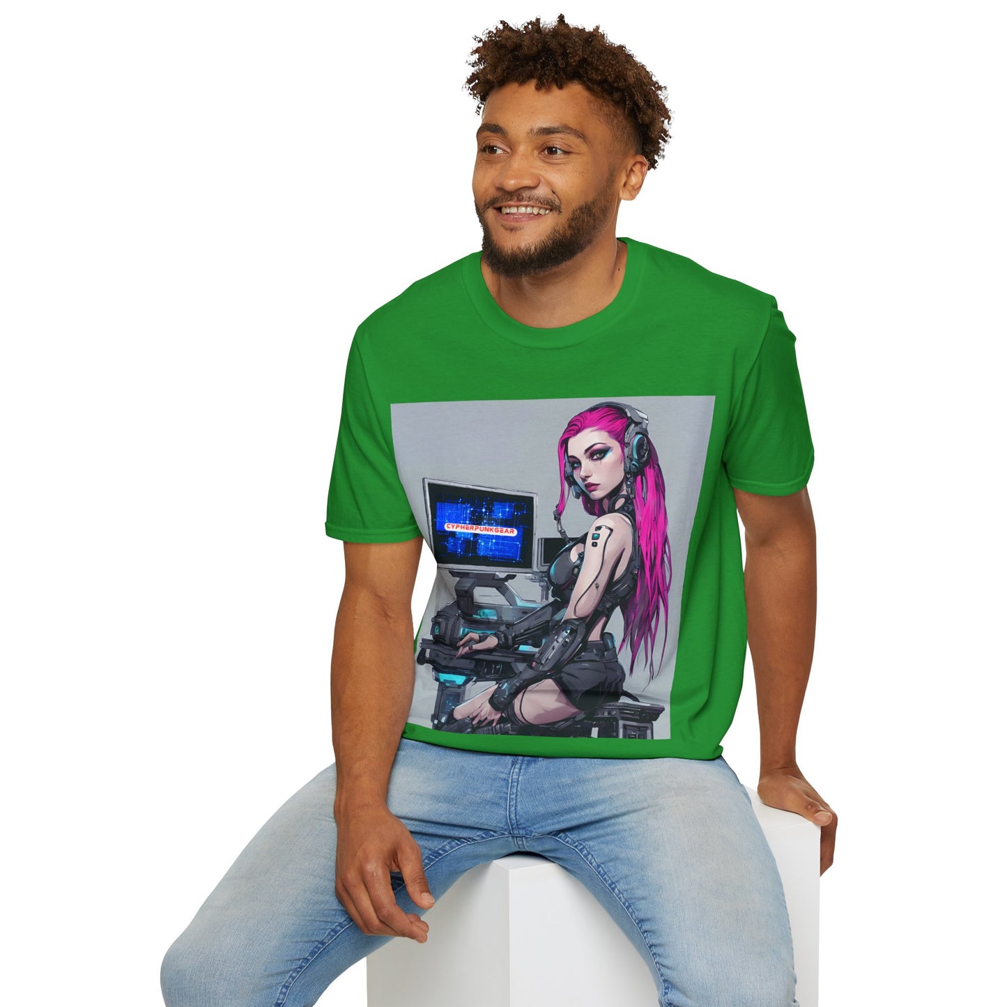 Netrunner Cyberpunk DKcolors Unisex T-Shirt by cypherpunkgear.com