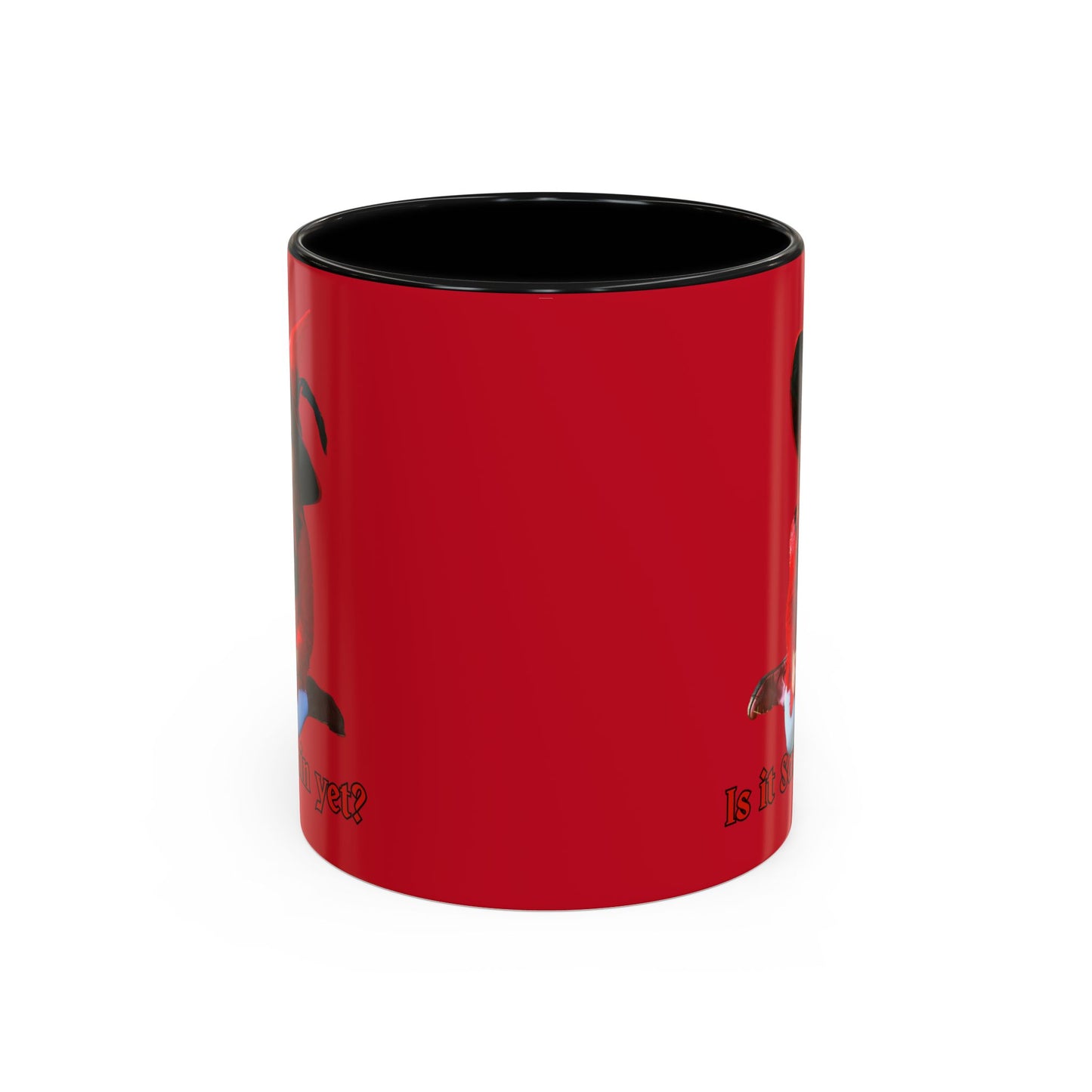 Is it Samhain yet? Red Accent Mug by CreepyCrafts.boo