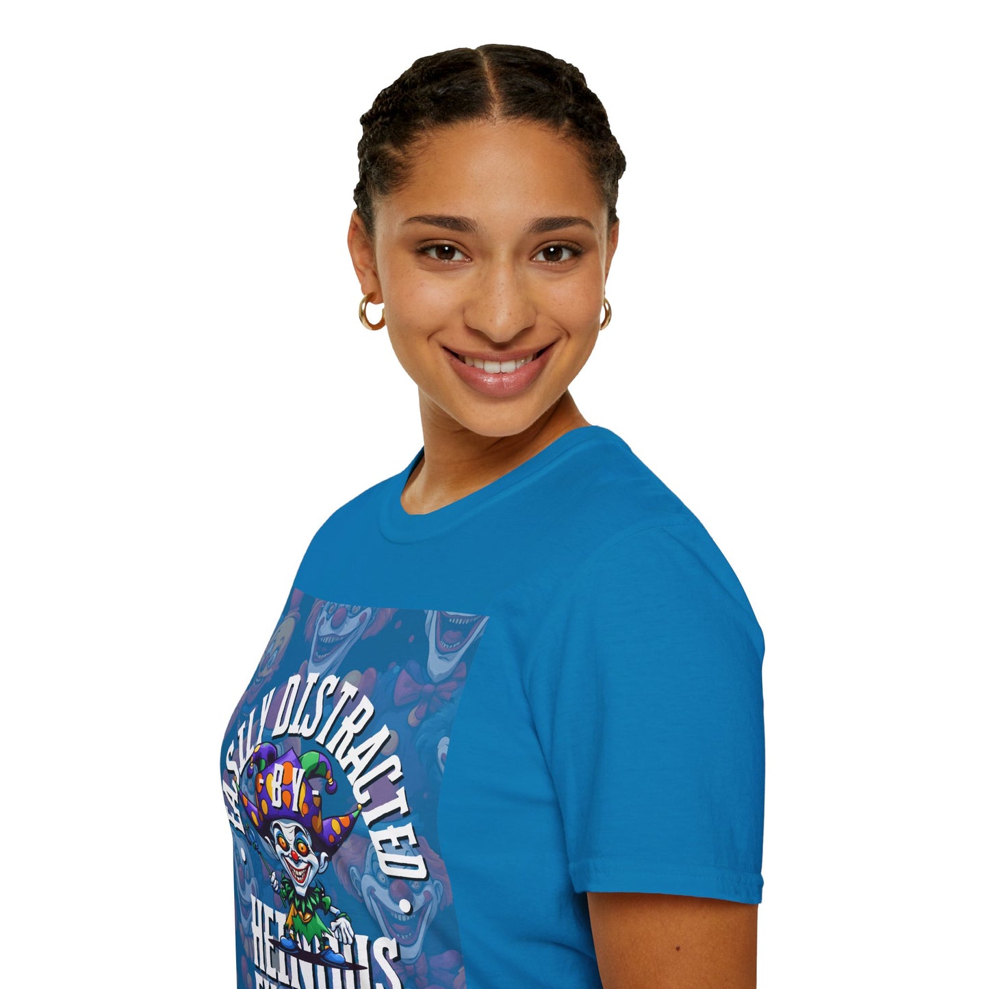 Easily Distracted by Heinous Fuckery Little Jincs DKcolors Unisex T-Shirt by cypherpunkgear.com