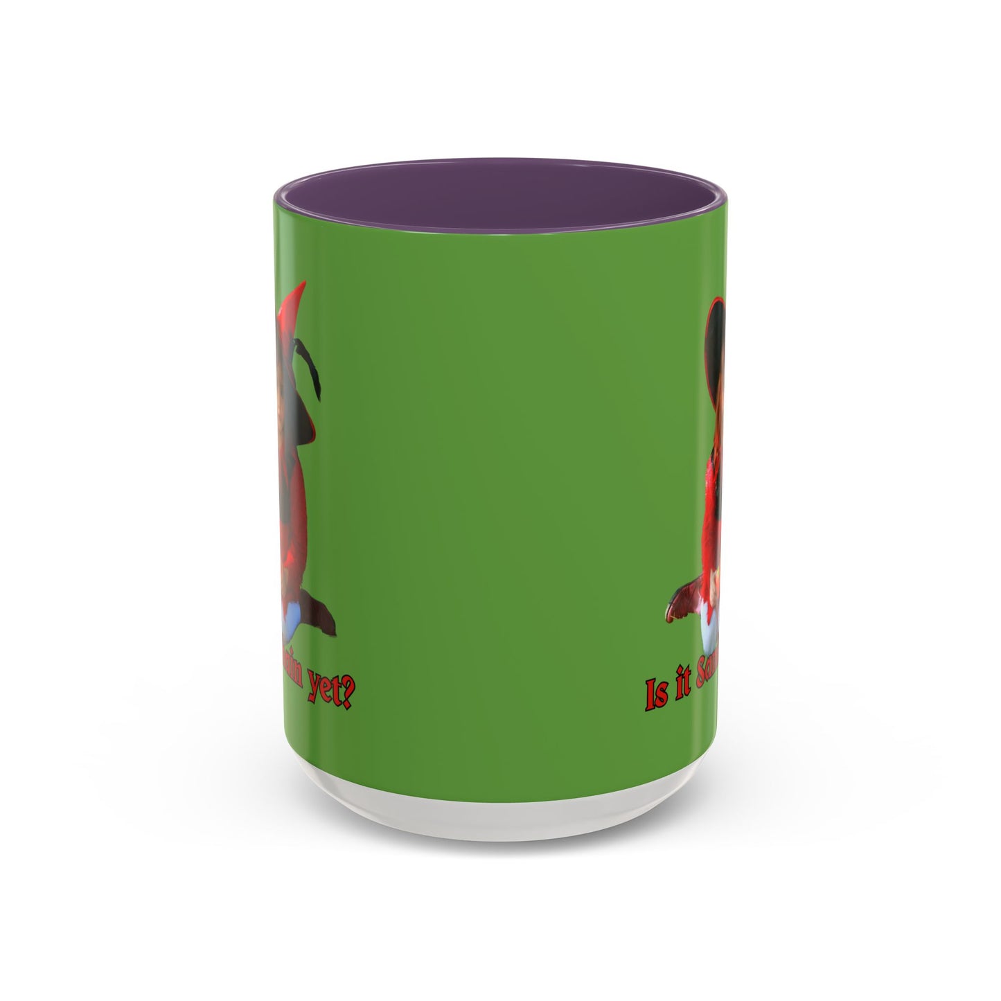 Is it Samhain yet? Green Accent Mug by CreepyCrafts.boo