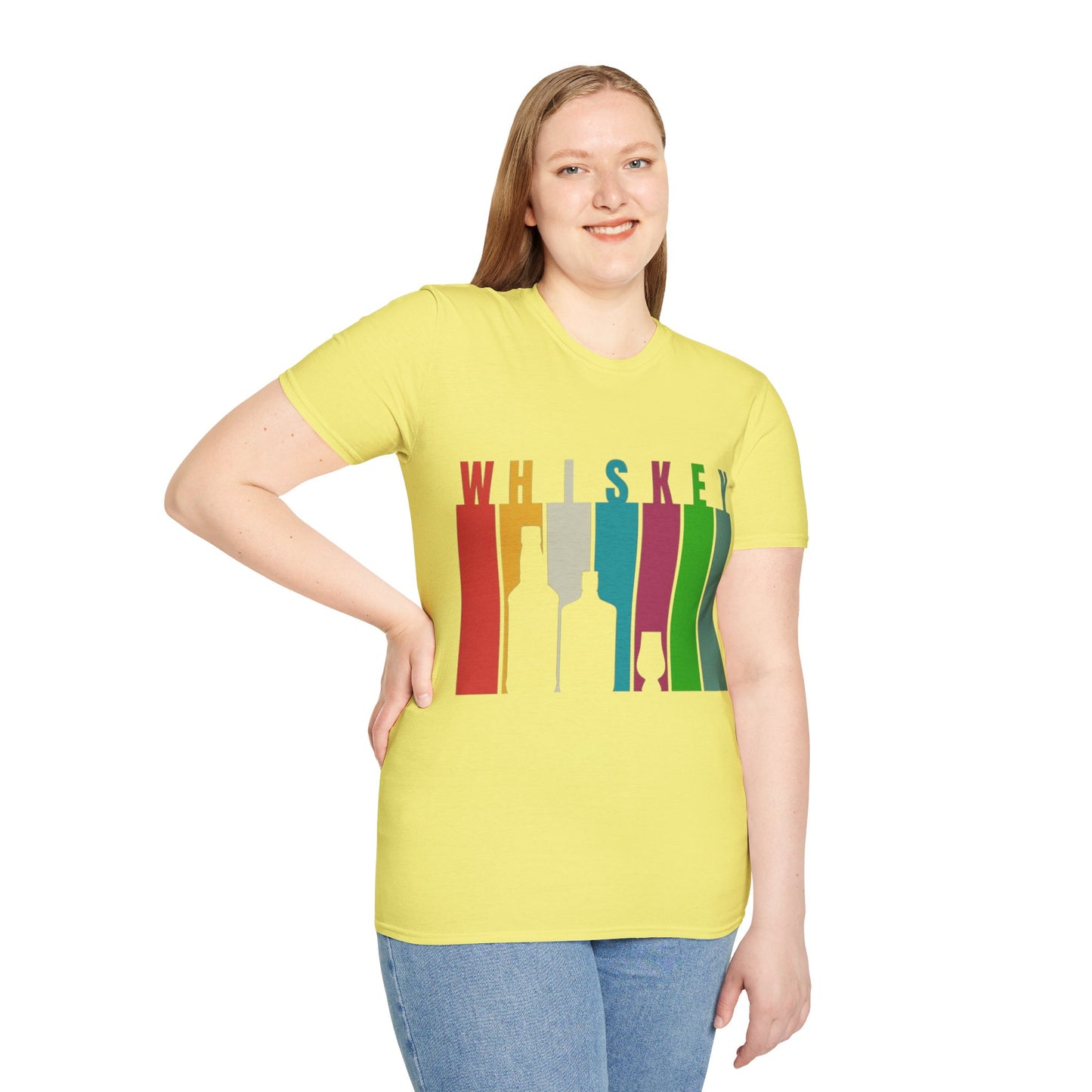 Whiskey spelled with an 'e' LTcolors Unisex T-Shirt by cypherpunkgear.com
