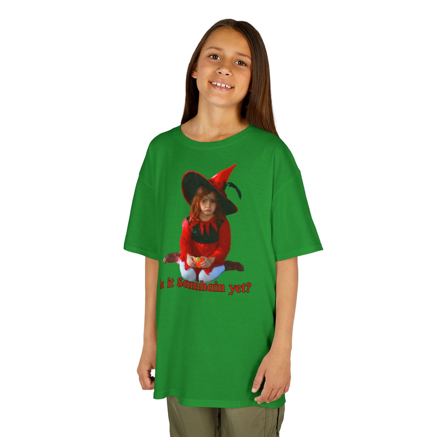 Is it Samhain yet? Kids Heavy Cotton™ Tee by CreepyCrafts.boo