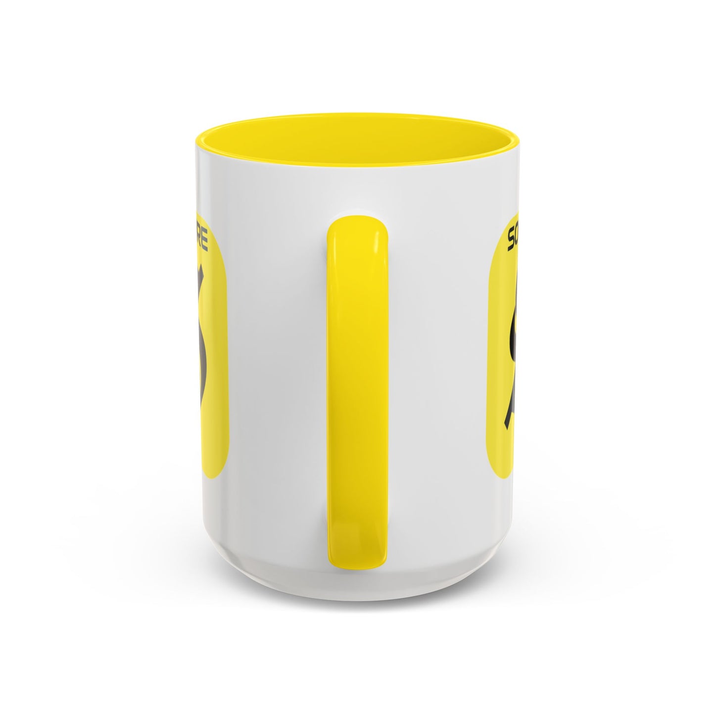 SolflareLogo White Accent Mug by cypherpunkgear.com