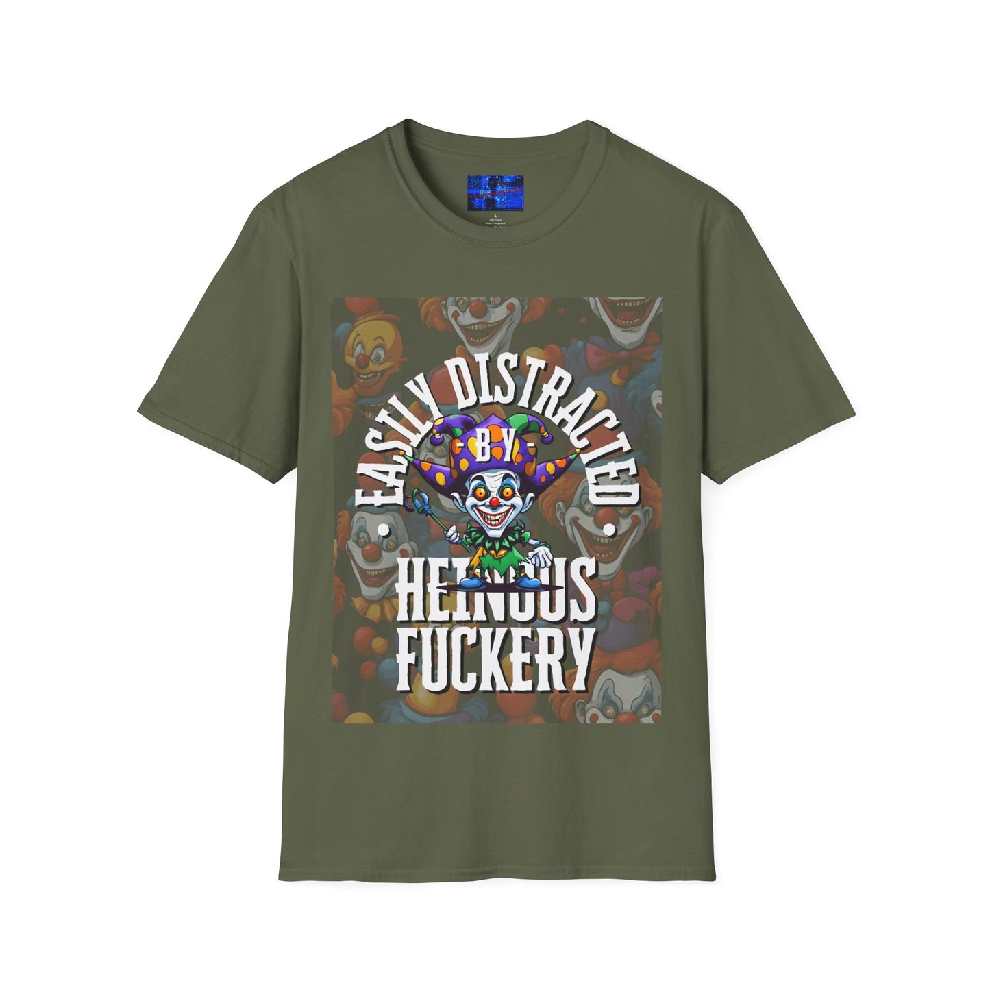 Easily Distracted by Heinous Fuckery Little Jincs DKcolors Unisex T-Shirt by cypherpunkgear.com