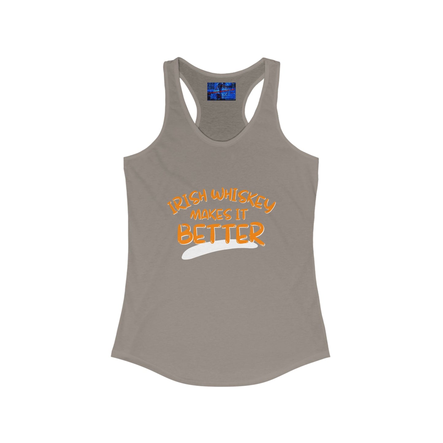 Irish Whiskey makes it better OGfont Women's Racerback Tank Top by cypherpunkgear.com