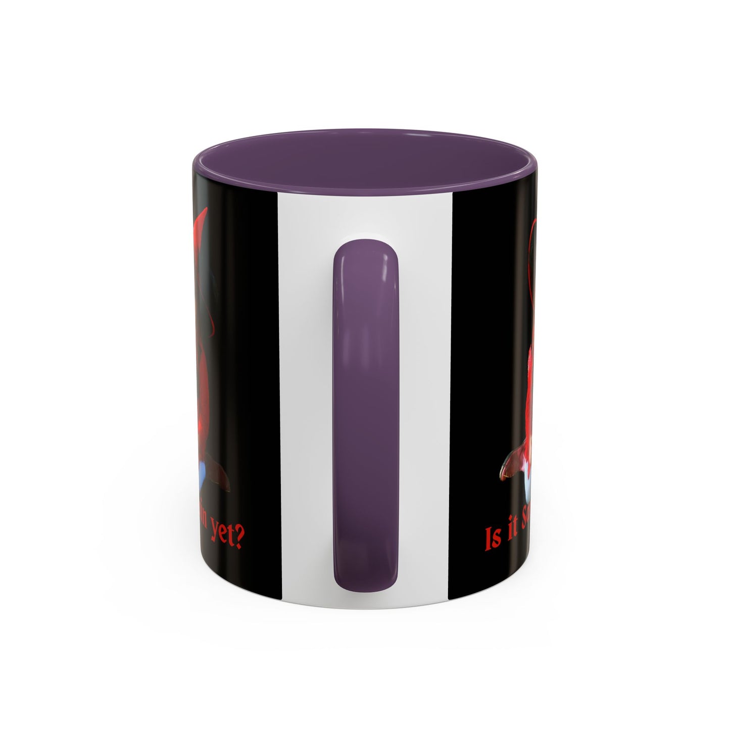 Is it Samhain yet? Black Accent Mug by CreepyCrafts.boo