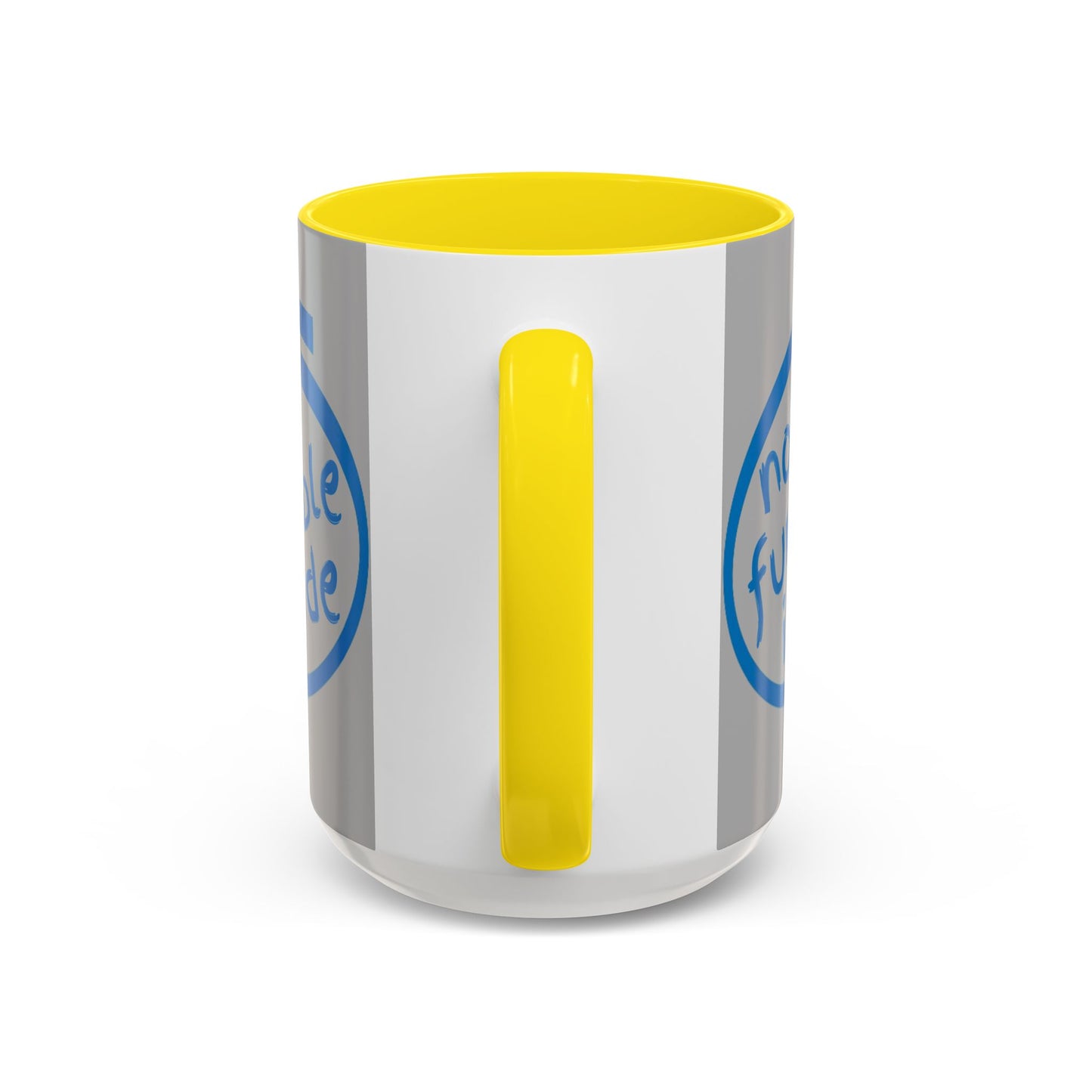 Non-Fungible Inside Grey Accent Mug by cypherpunkgear.com