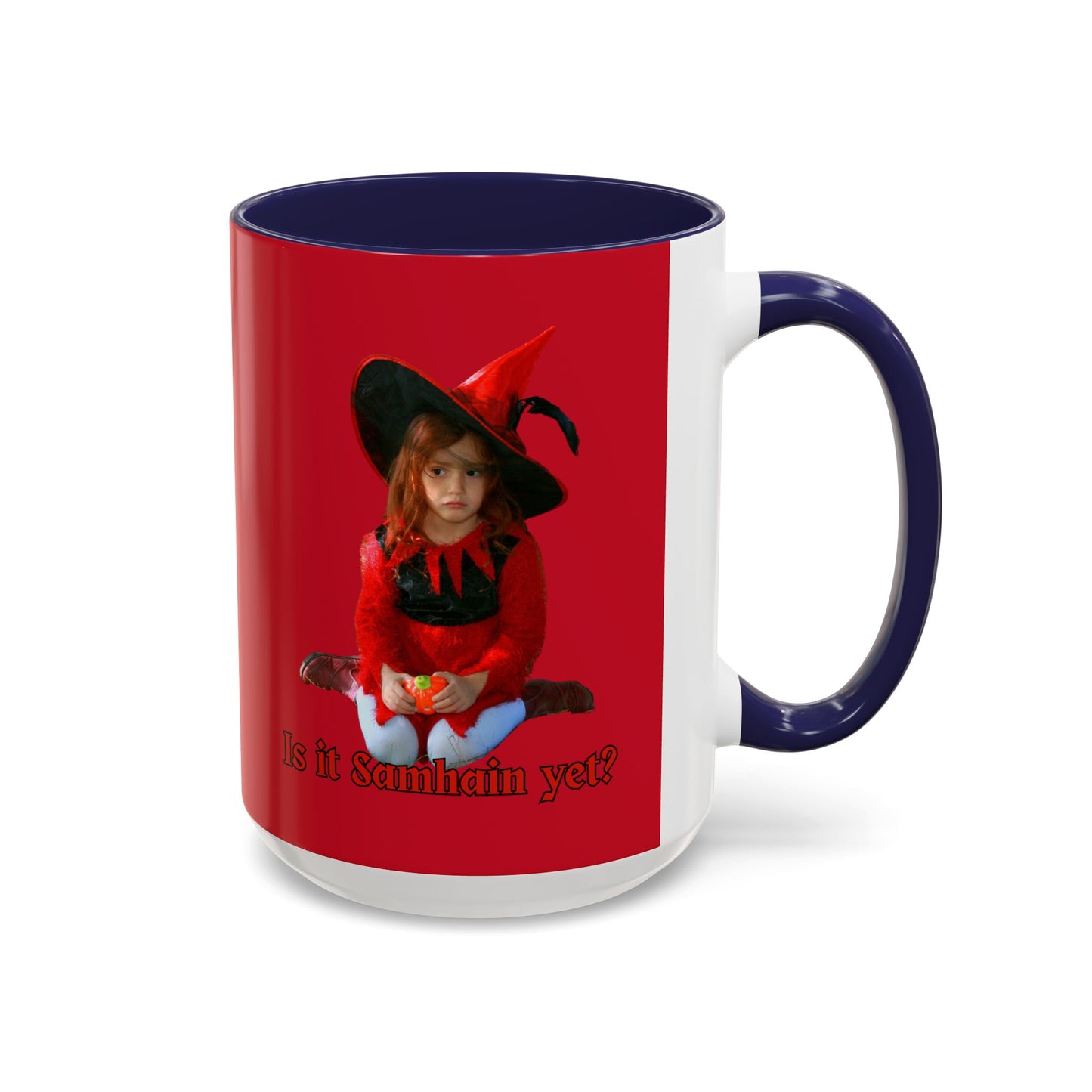 Is it Samhain yet? Red Accent Mug by CreepyCrafts.boo