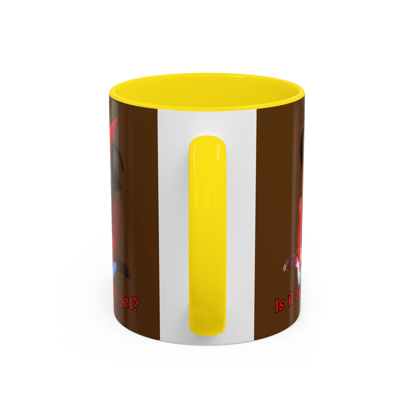 Is it Samhain yet? Brown Accent Mug by CreepyCrafts.boo