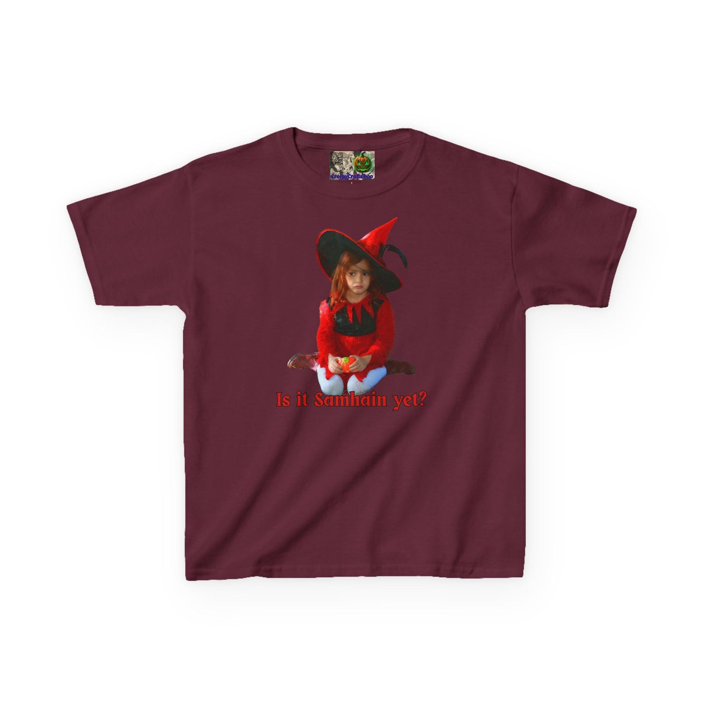 Is it Samhain yet? Kids Heavy Cotton™ Tee by CreepyCrafts.boo