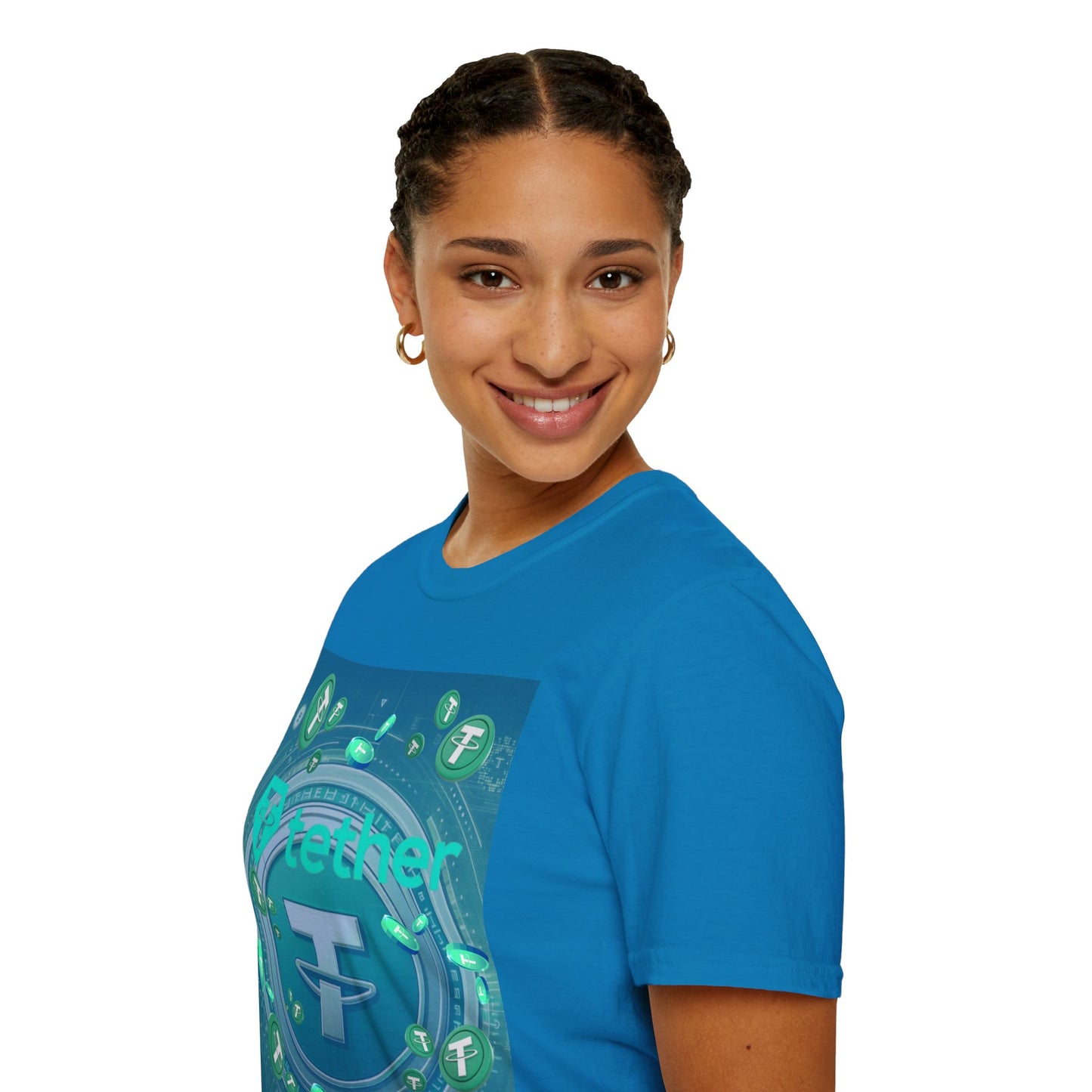 Tether DKcolors Unisex T-Shirt by cypherpunkgear.com
