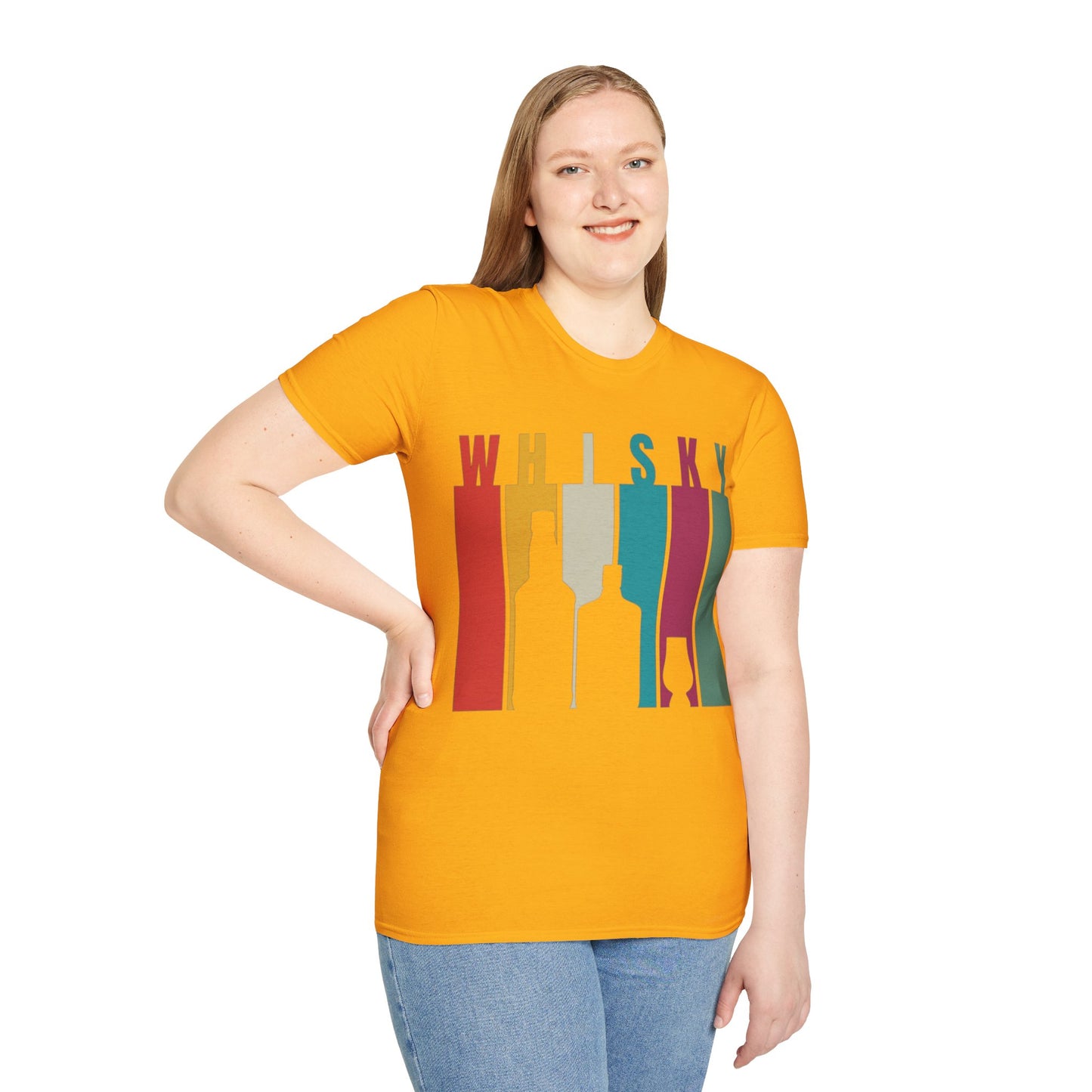Whisky spelled without an 'e' LTcolors Unisex T-Shirt by cypherpunkgear.com
