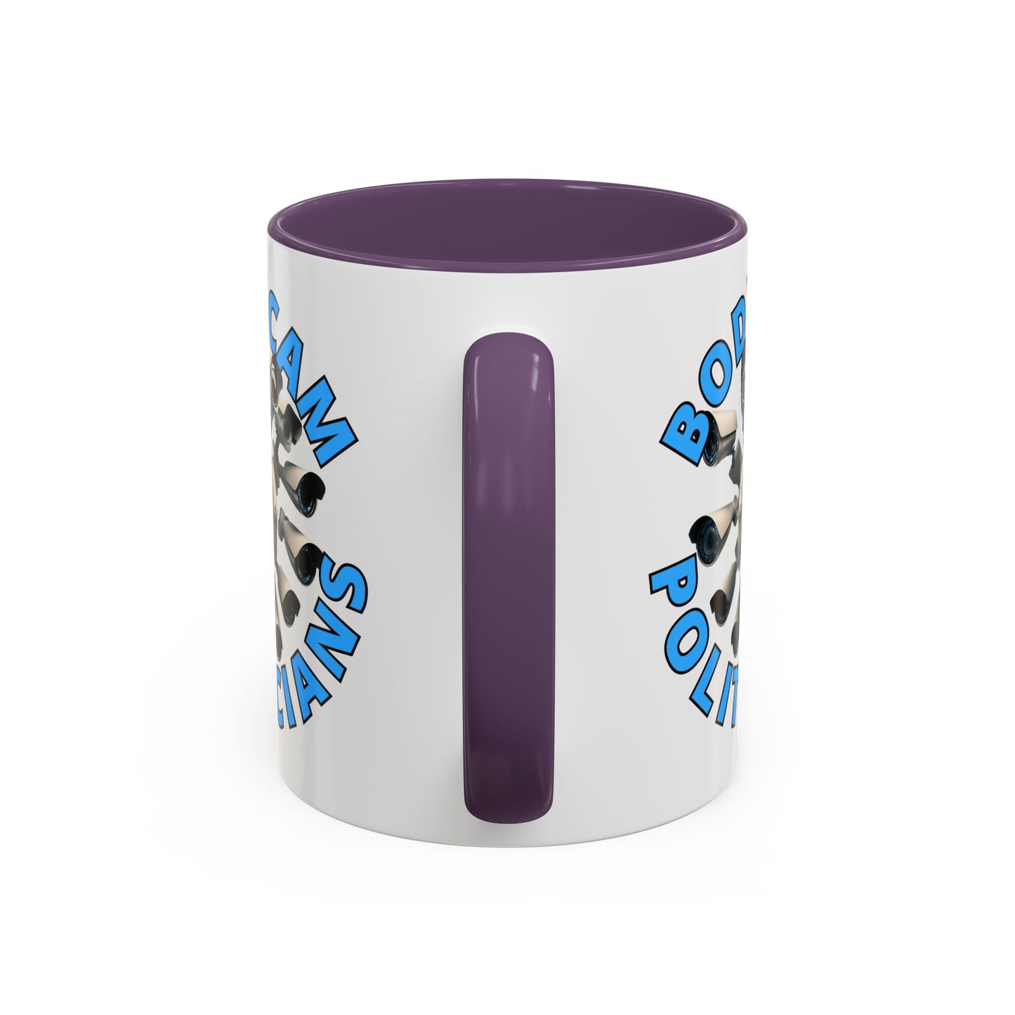 Bodycam the Politicians Cameras White Accent Mug by cypherpunkgear.com