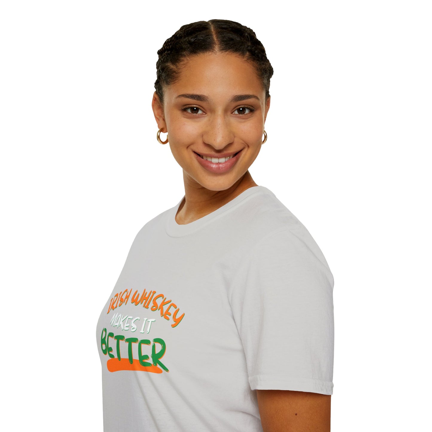Irish Whiskey makes it better OWGfont LTcolors Unisex T-Shirt by cypherpunkgear.com
