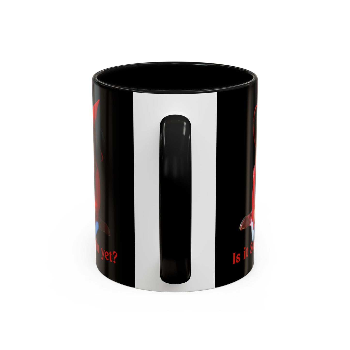 Is it Samhain yet? Black Accent Mug by CreepyCrafts.boo
