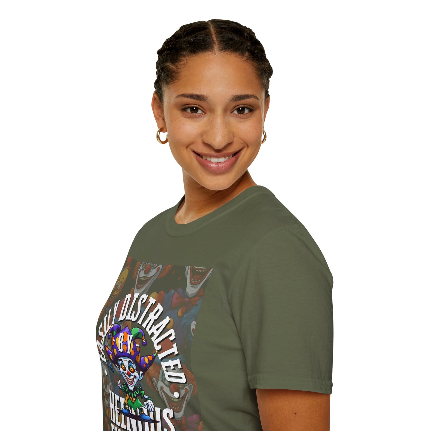 Easily Distracted by Heinous Fuckery Little Jincs DKcolors Unisex T-Shirt by cypherpunkgear.com