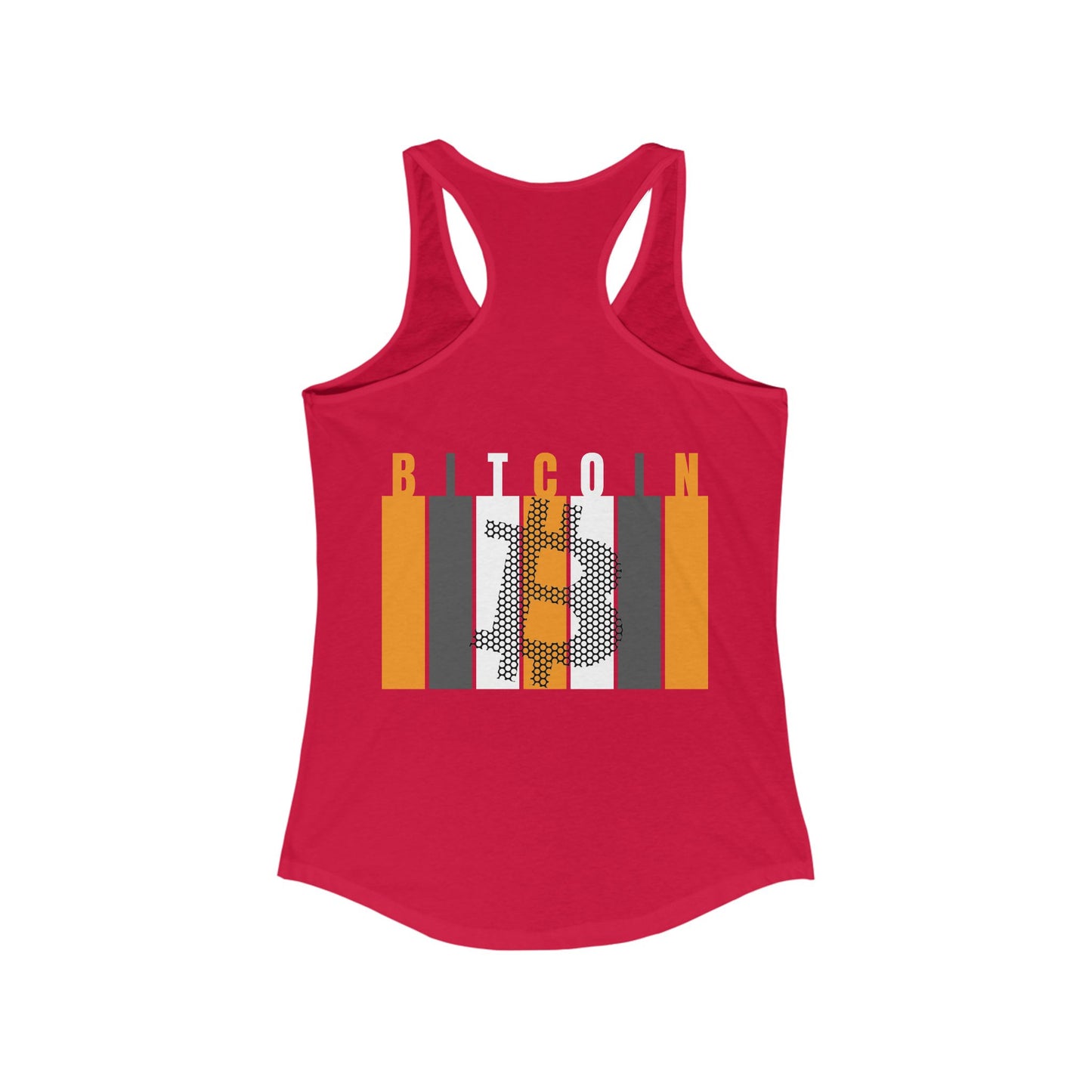 2-sided, Bitcoin (BTC) Decentralized Freedom Women's Racerback Tank Top by cypherpunkgear.com