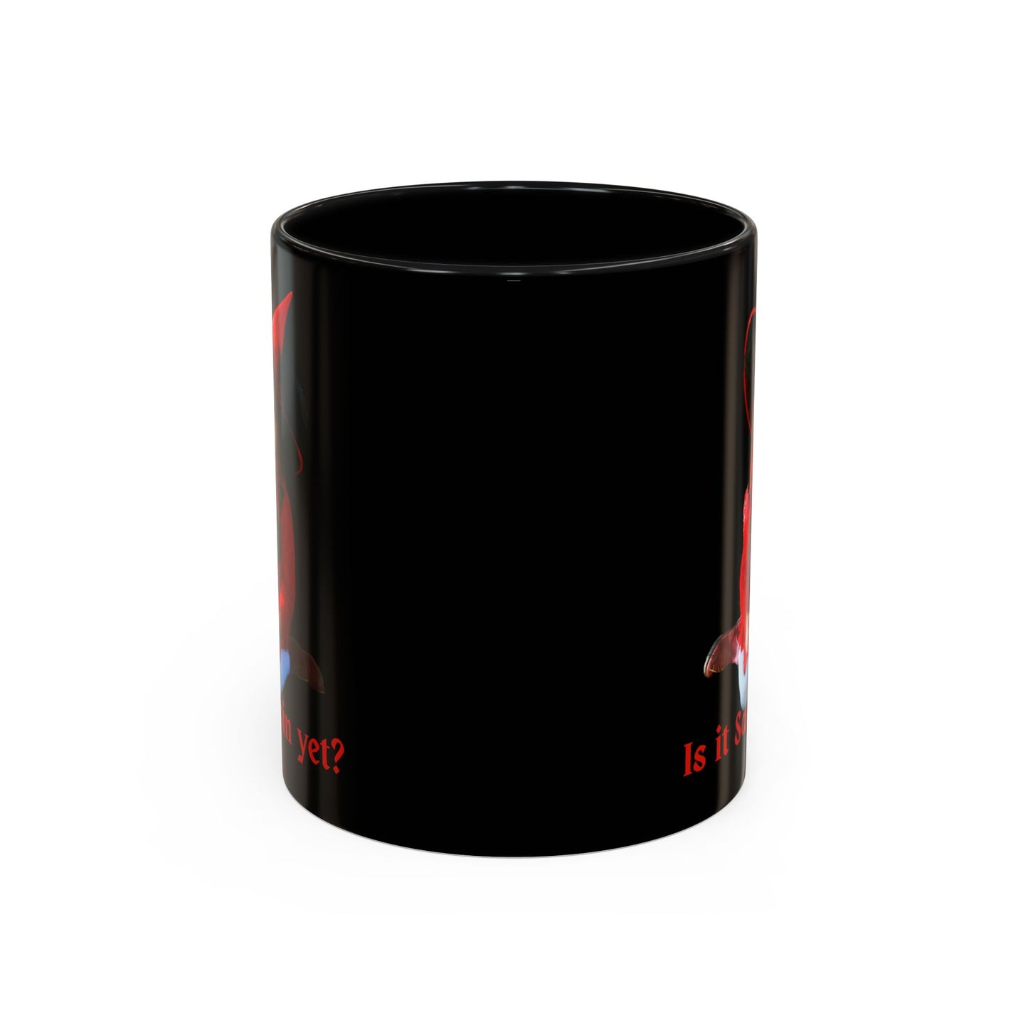 Is it Samhain yet? Black Accent Mug by CreepyCrafts.boo