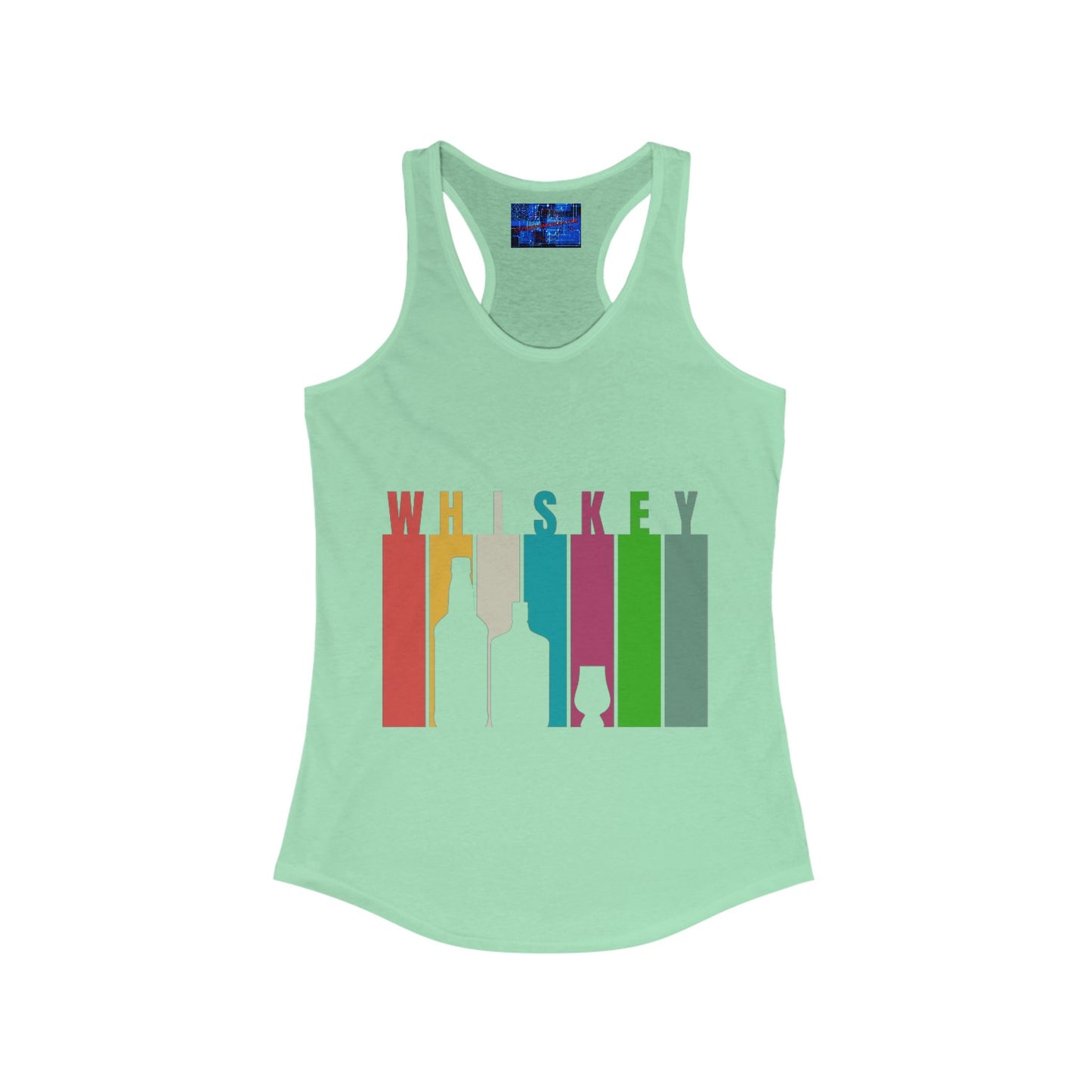 Whiskey spelled with an 'e' Women's Racerback Tank Top by cypherpunkgear.com