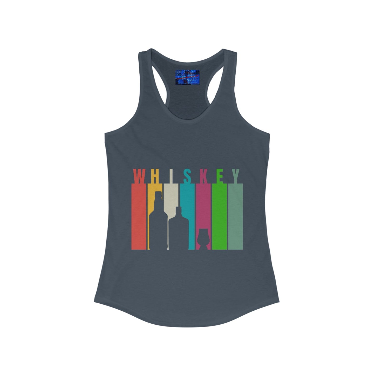 Whiskey spelled with an 'e' Women's Racerback Tank Top by cypherpunkgear.com
