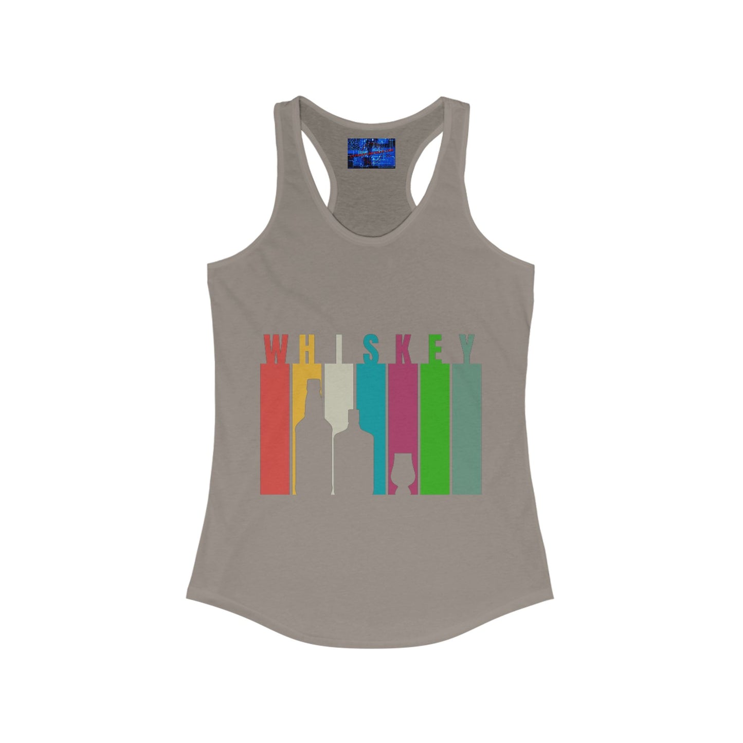 Whiskey spelled with an 'e' Women's Racerback Tank Top by cypherpunkgear.com