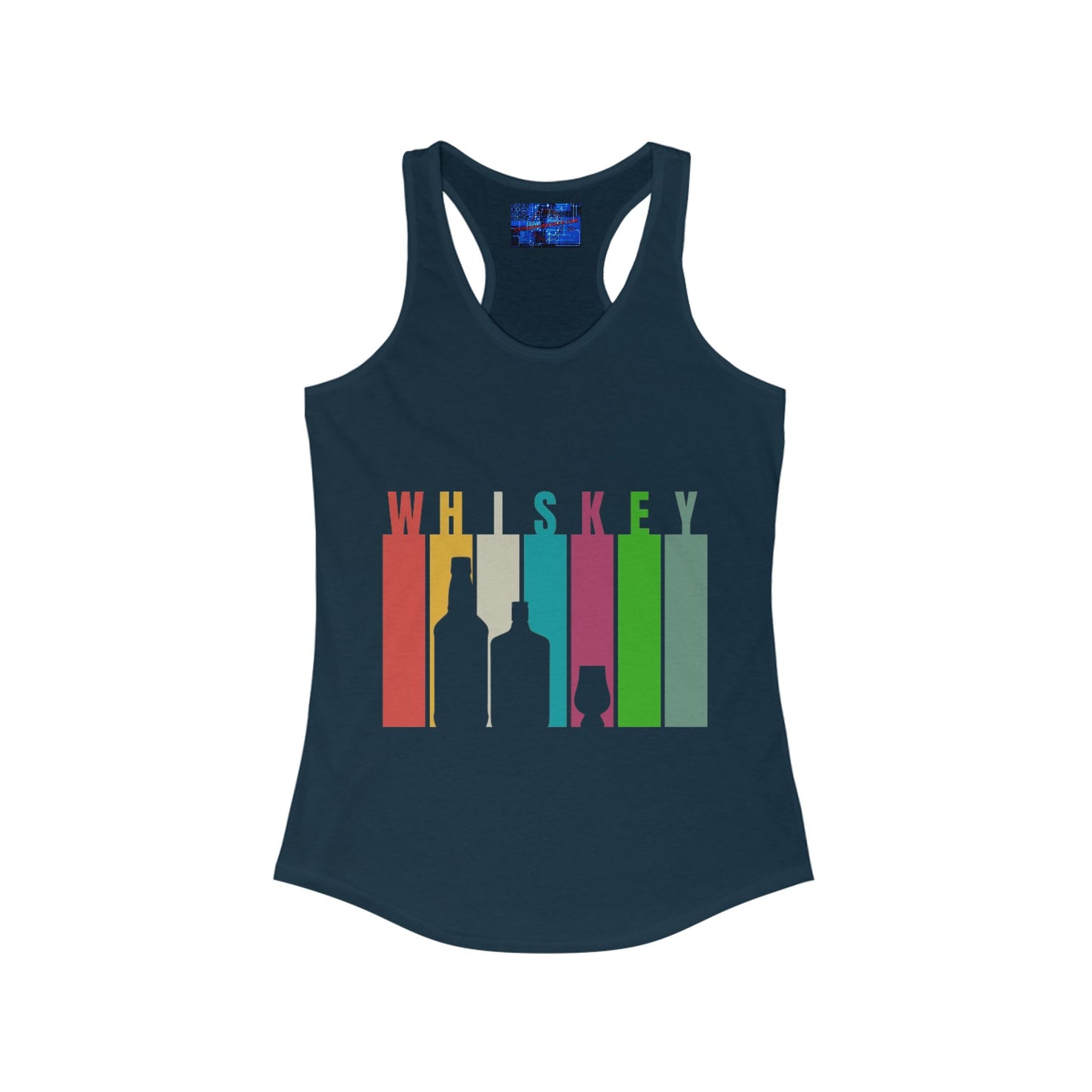 Whiskey spelled with an 'e' Women's Racerback Tank Top by cypherpunkgear.com