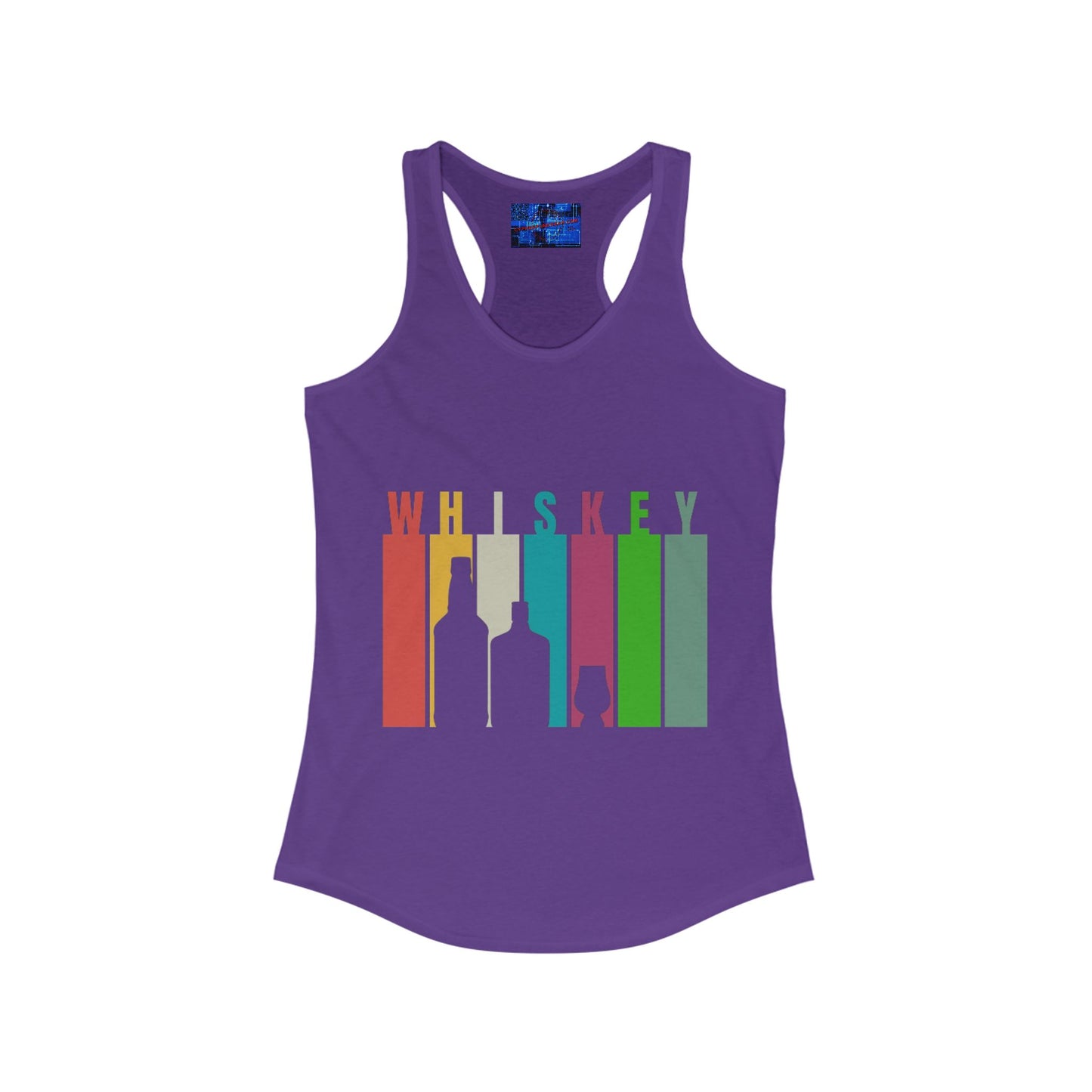 Whiskey spelled with an 'e' Women's Racerback Tank Top by cypherpunkgear.com