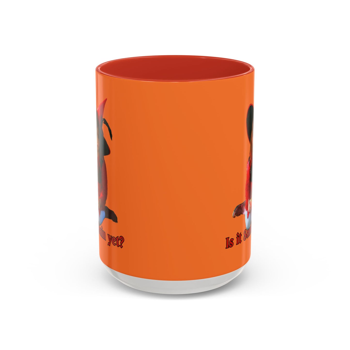 Is it Samhain yet? Orange Accent Mug by CreepyCrafts.boo