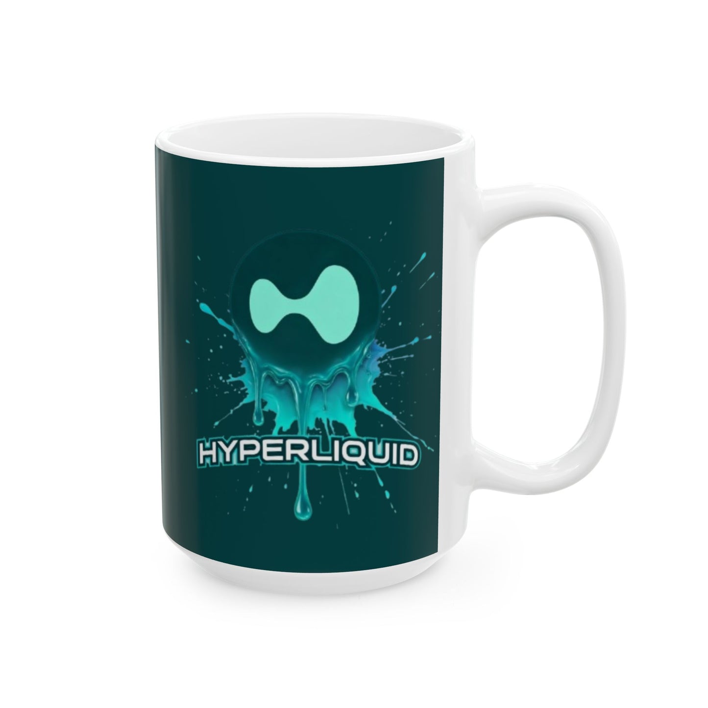 HYPE Drip Dark Hyperliquid Mug by cypherpunkgear.com