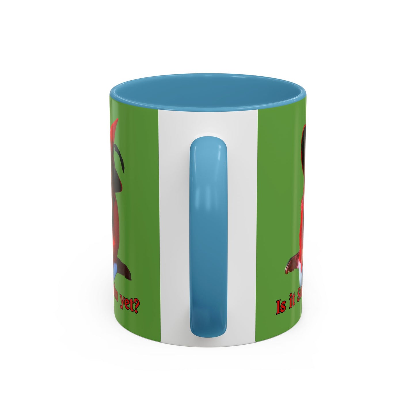 Is it Samhain yet? Green Accent Mug by CreepyCrafts.boo