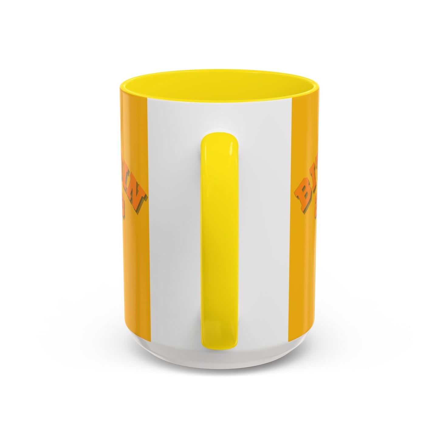 Bitcoin 2009 Yellow Accent Mug by cypherpunkgear.com