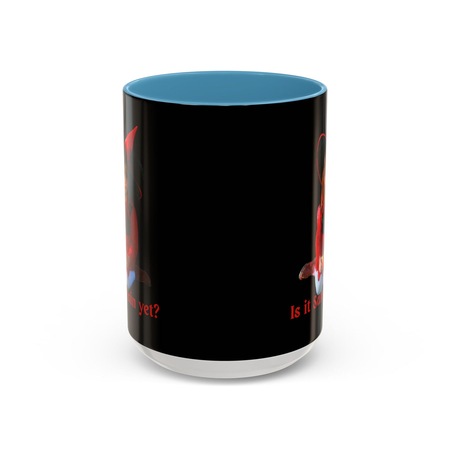 Is it Samhain yet? Black Accent Mug by CreepyCrafts.boo