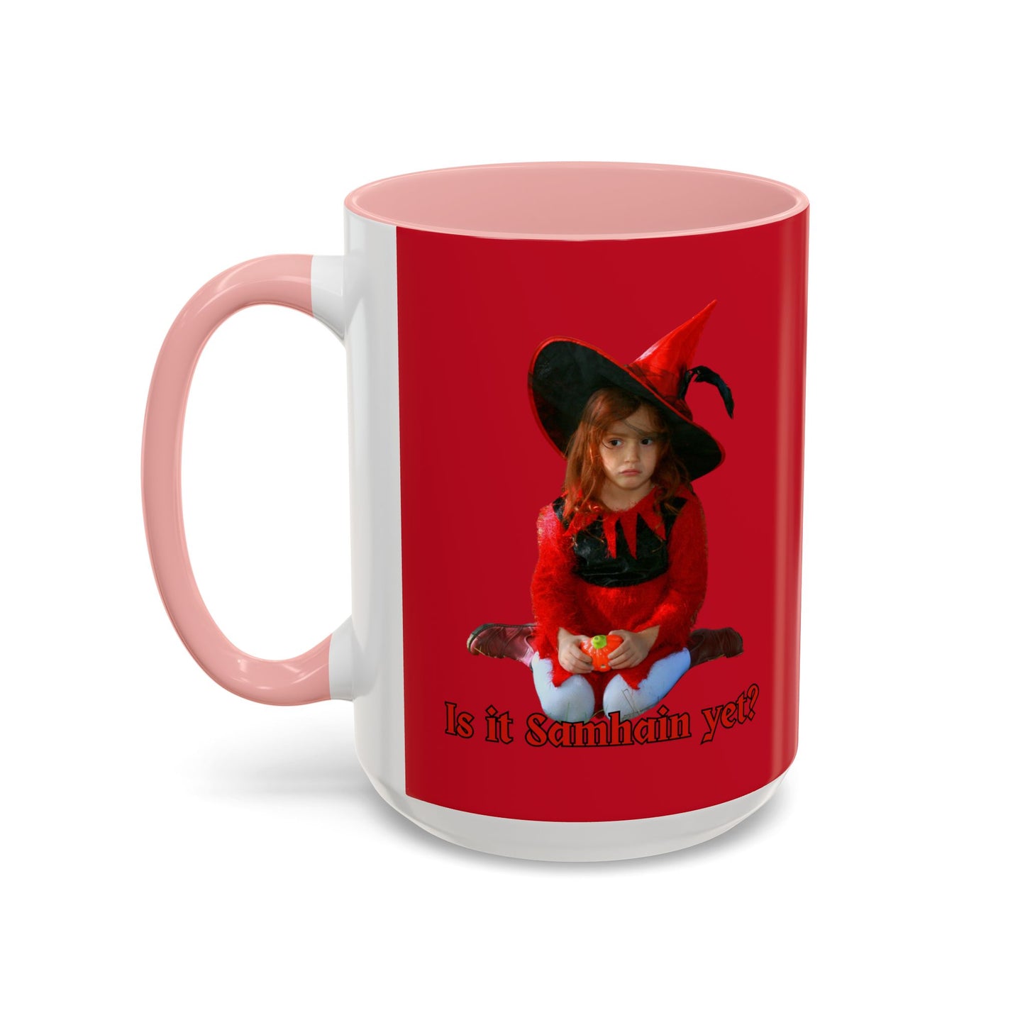 Is it Samhain yet? Red Accent Mug by CreepyCrafts.boo