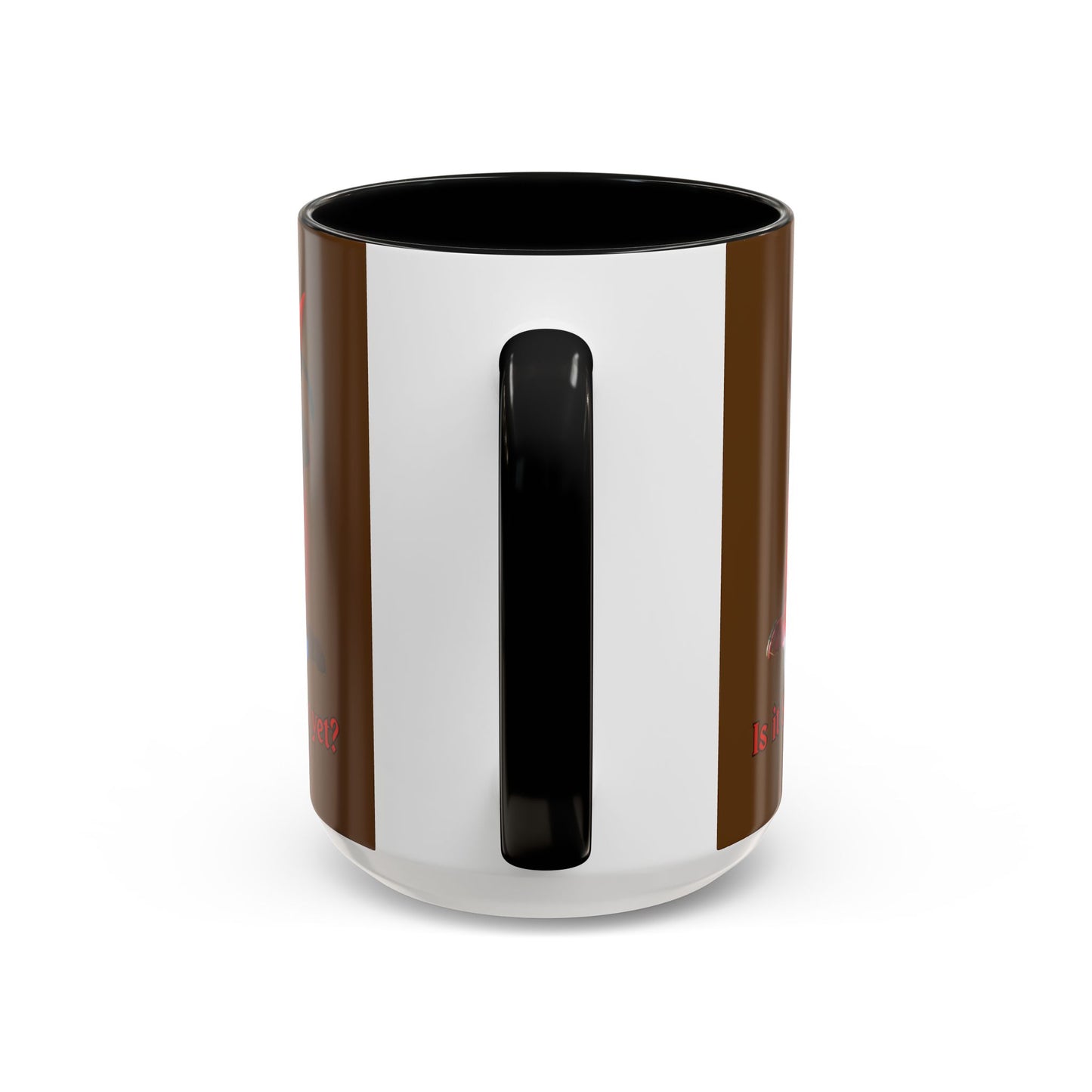 Is it Samhain yet? Brown Accent Mug by CreepyCrafts.boo