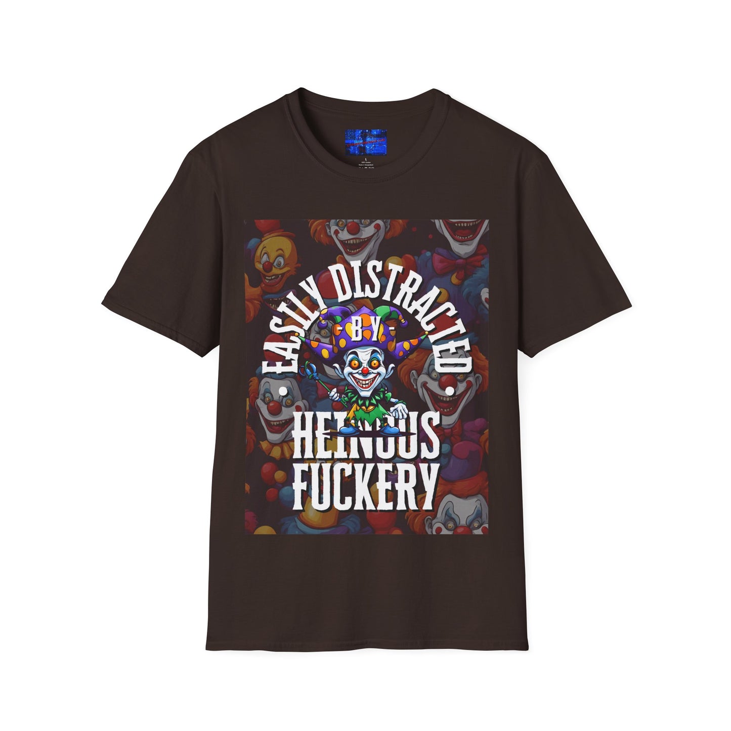 Easily Distracted by Heinous Fuckery Little Jincs DKcolors Unisex T-Shirt by cypherpunkgear.com