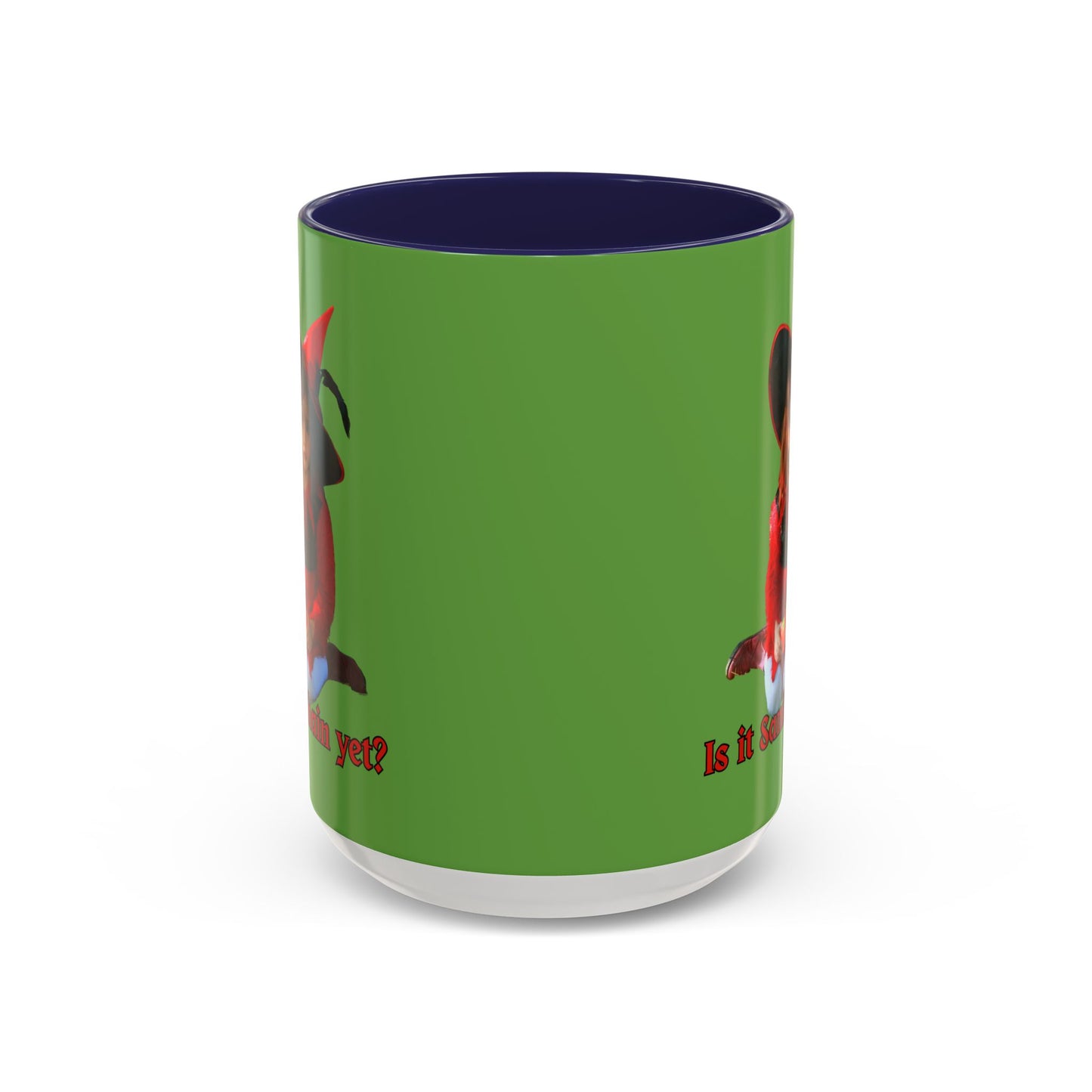 Is it Samhain yet? Green Accent Mug by CreepyCrafts.boo