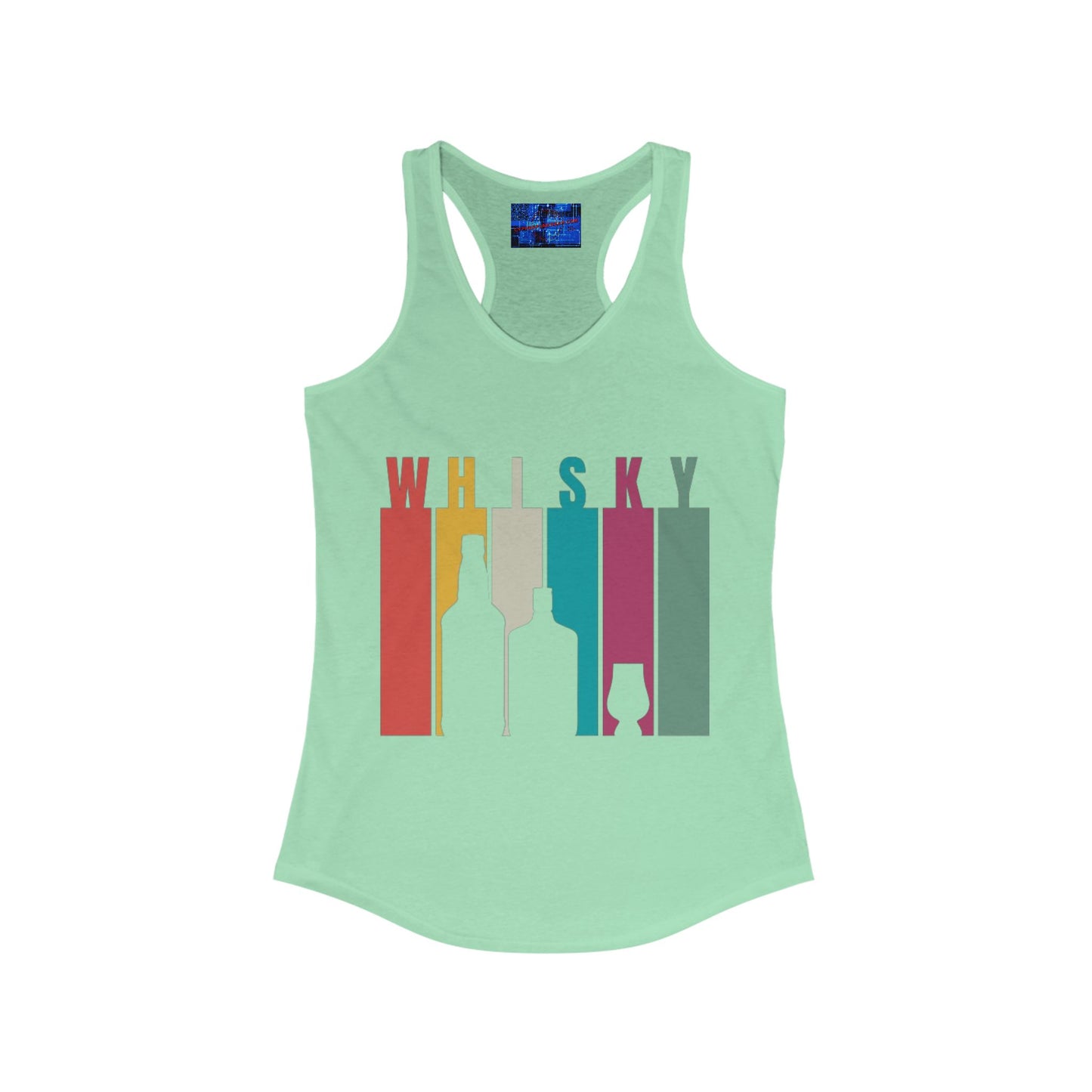 Whisky spelled without an 'e' Women's Racerback Tank Top by cypherpunkgear.com