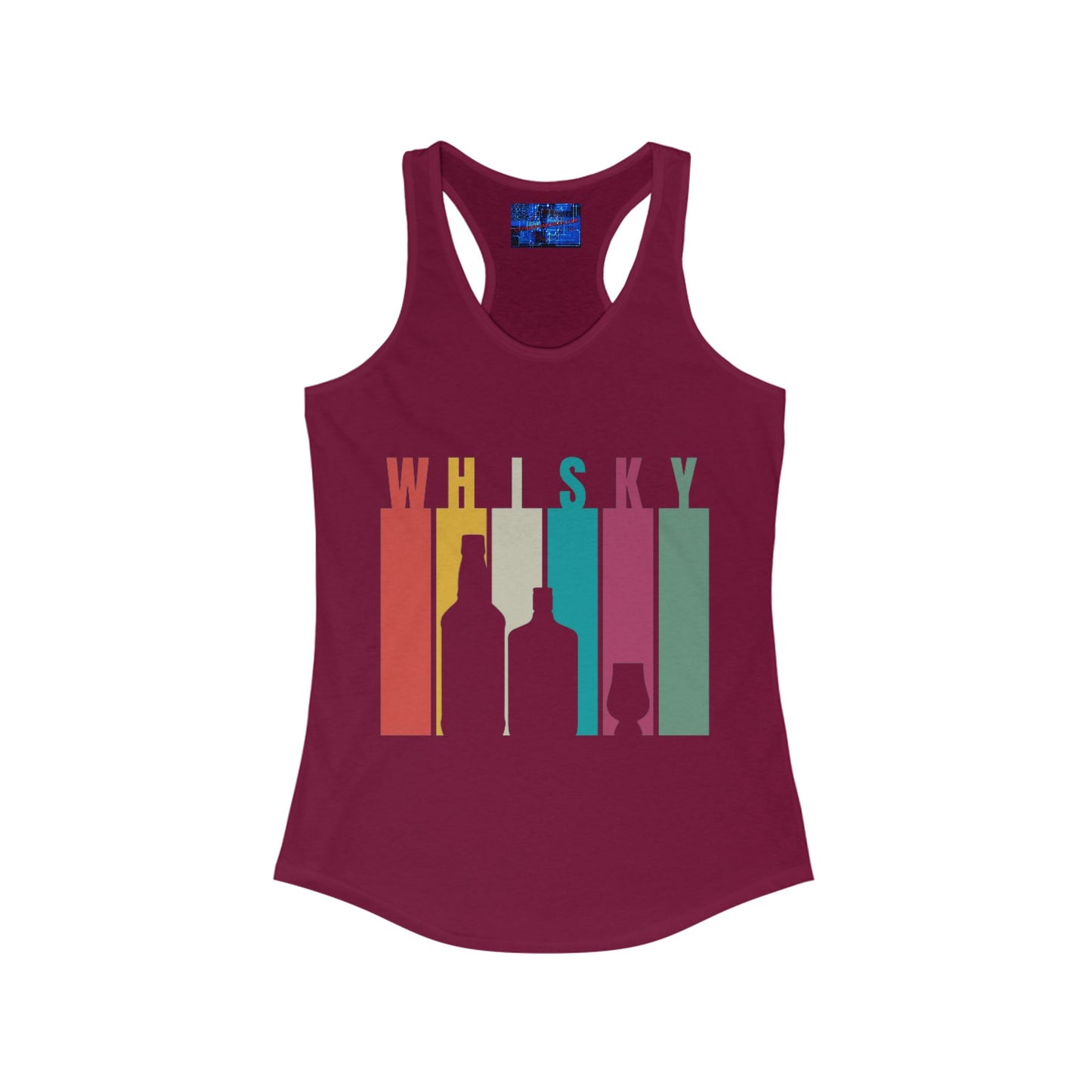 Whisky spelled without an 'e' Women's Racerback Tank Top by cypherpunkgear.com