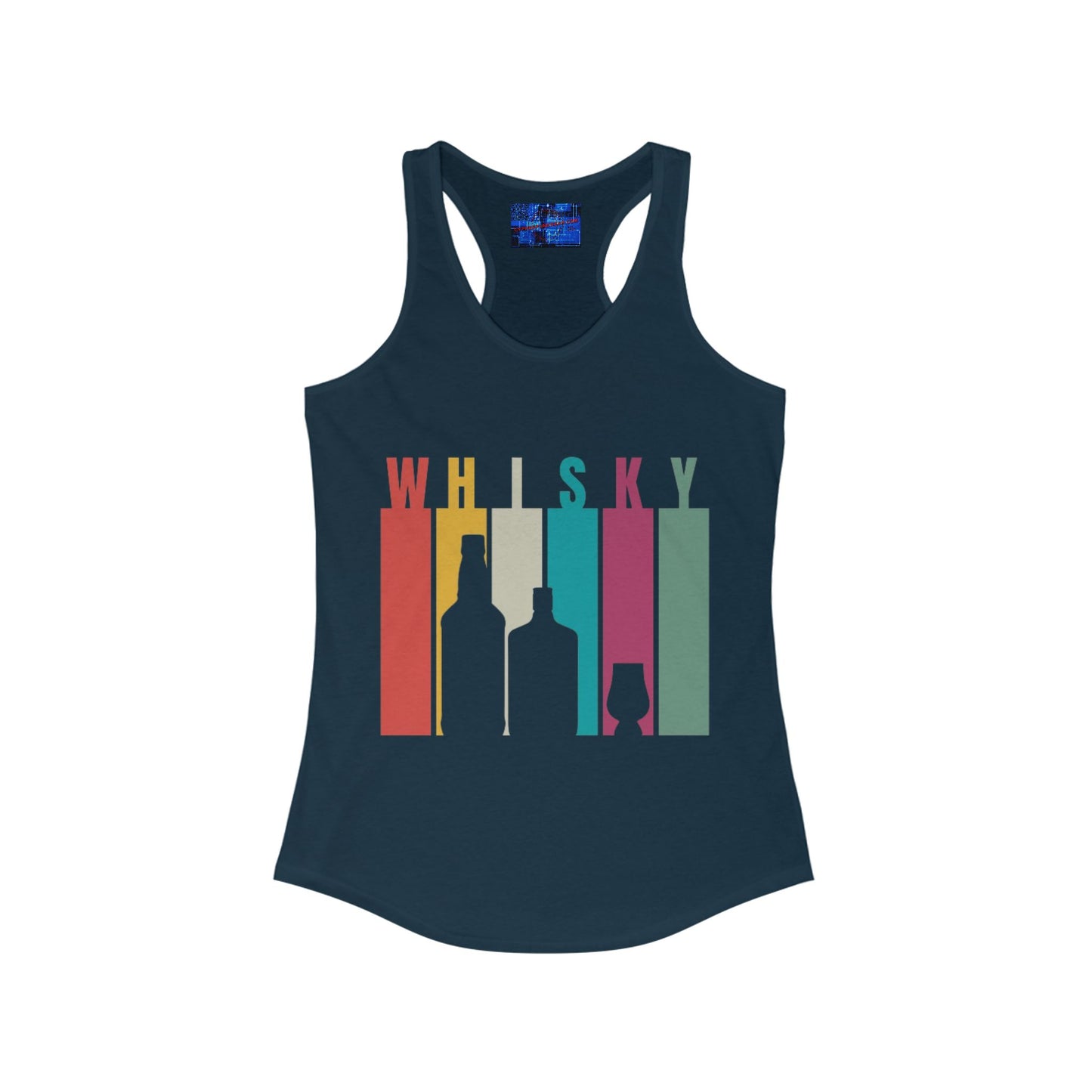 Whisky spelled without an 'e' Women's Racerback Tank Top by cypherpunkgear.com