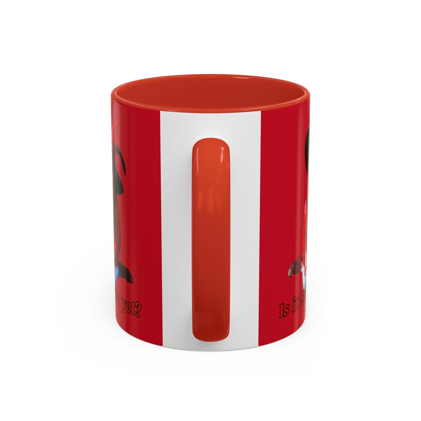 Is it Samhain yet? Red Accent Mug by CreepyCrafts.boo
