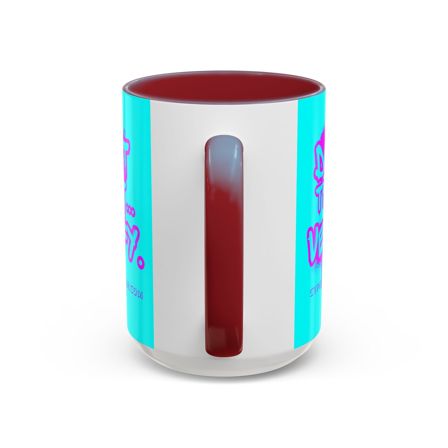Don't Trust...Verify. Cyan Accent Mug by cypherpunkgear.com
