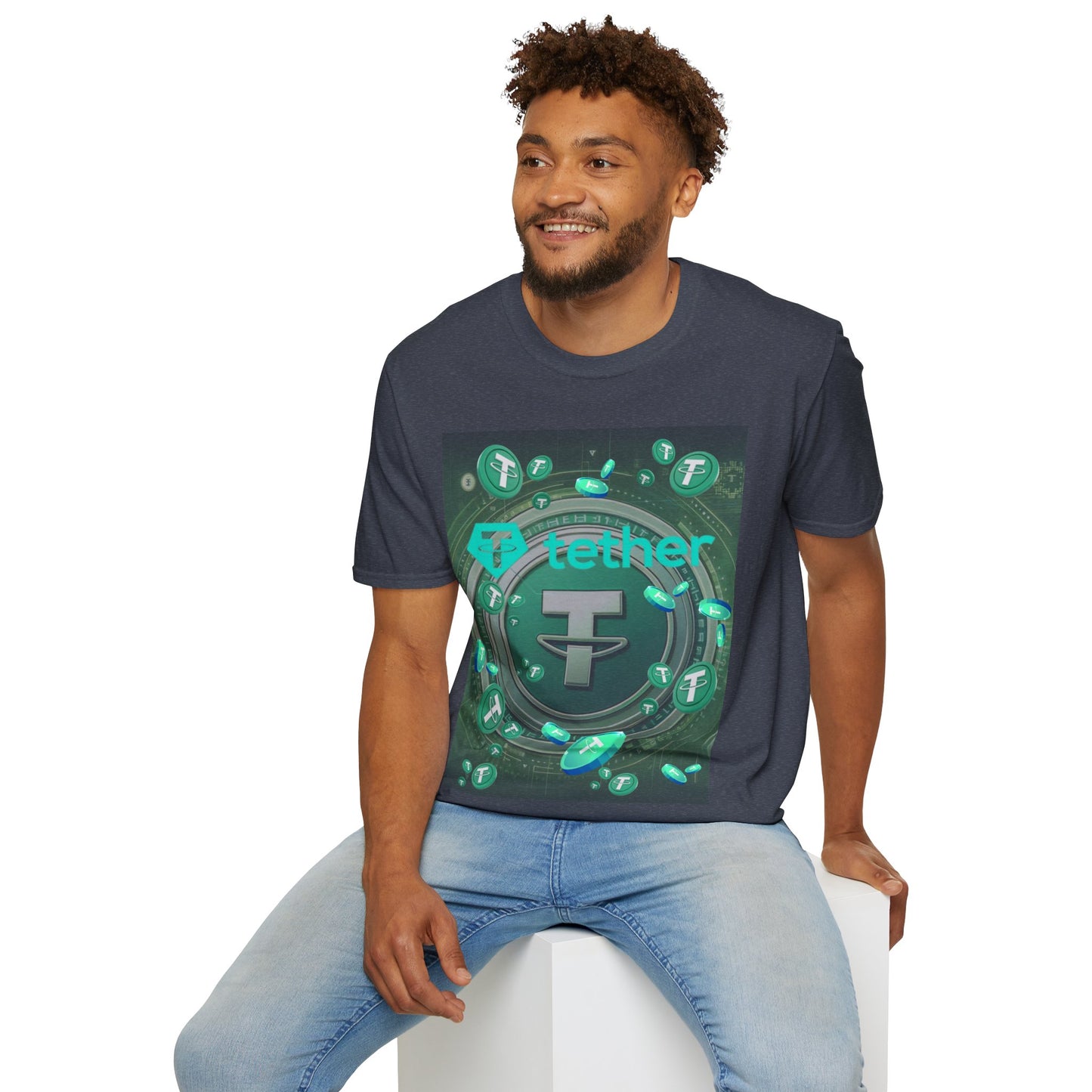 Tether DKcolors Unisex T-Shirt by cypherpunkgear.com